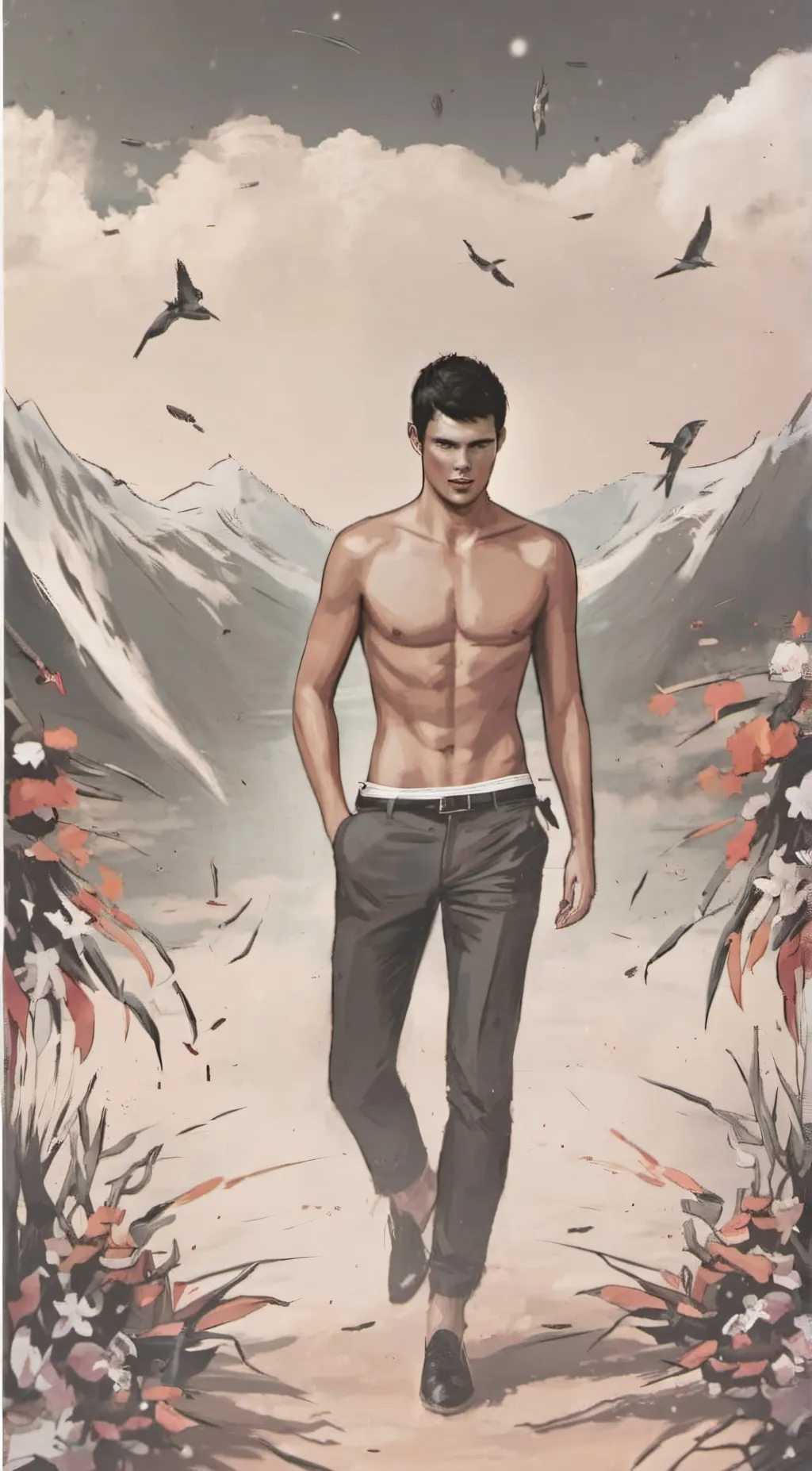 ai character: Jacob black background