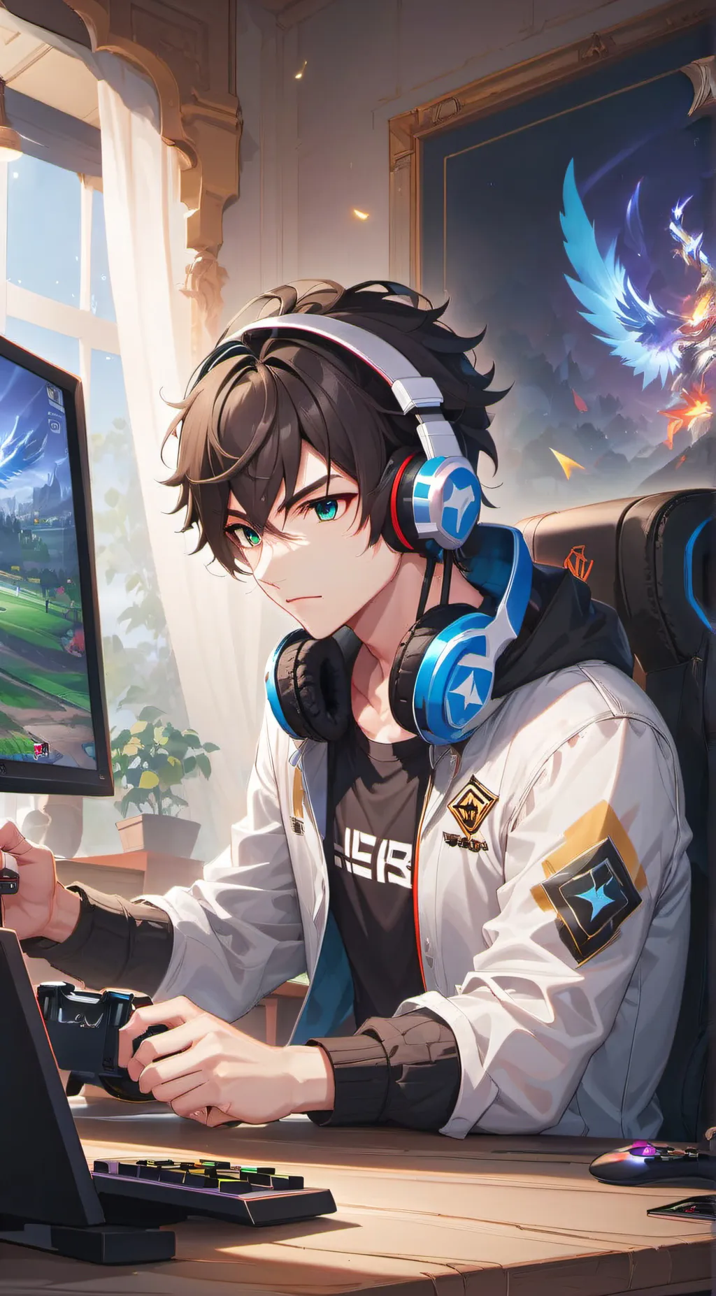 ai character: GrayStillPlays background