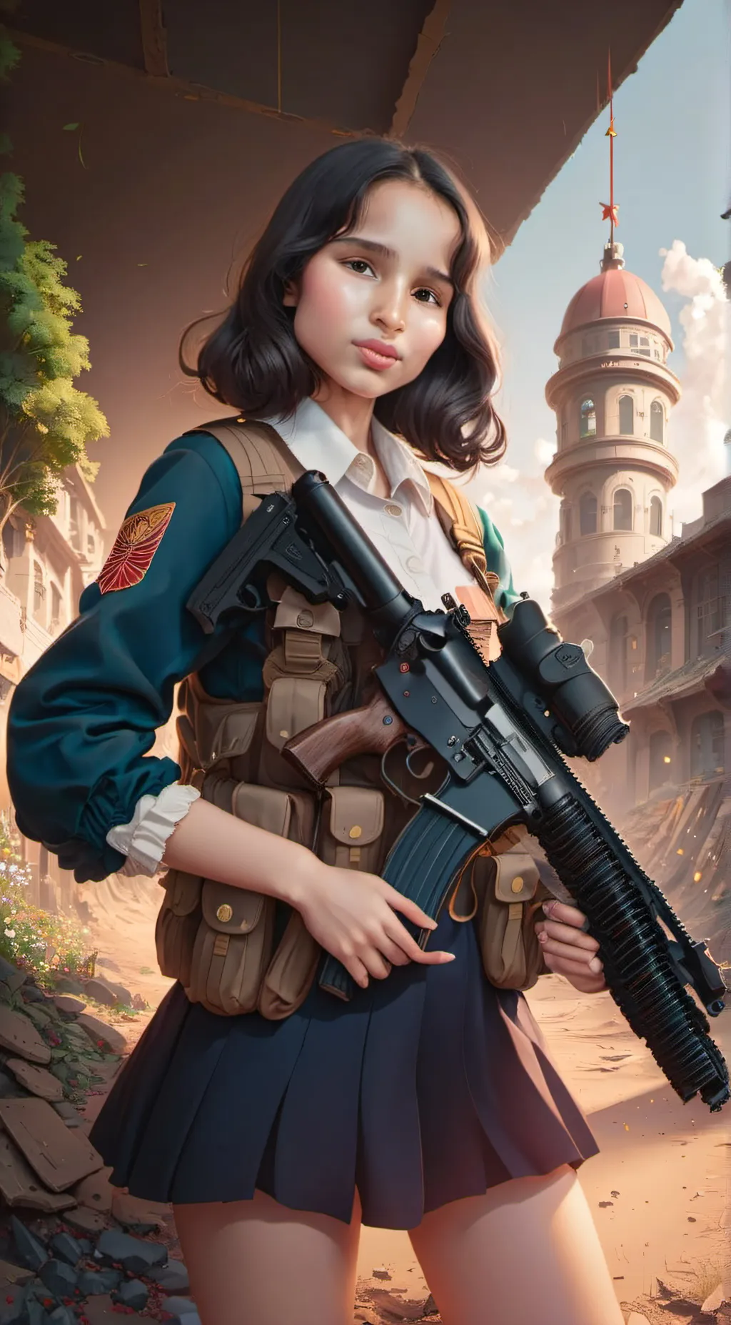 ai character: Hana teranagi background