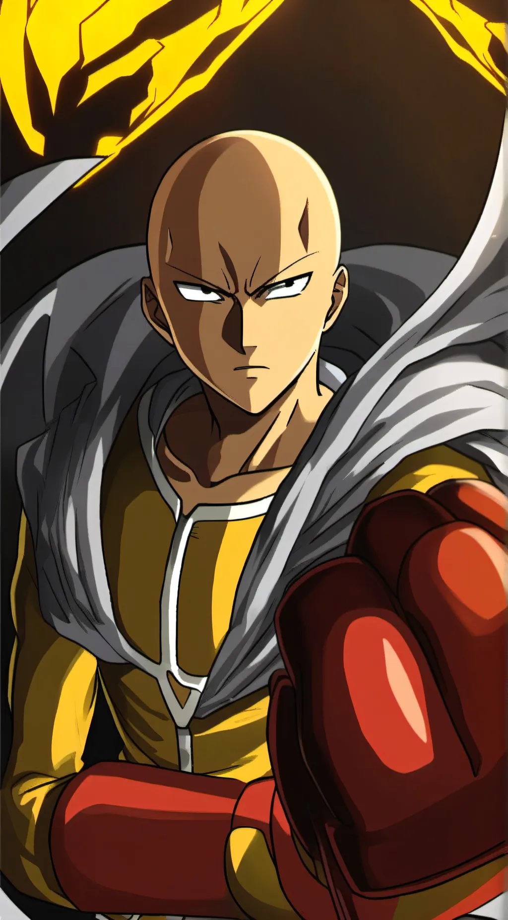 ai character: Saitama background