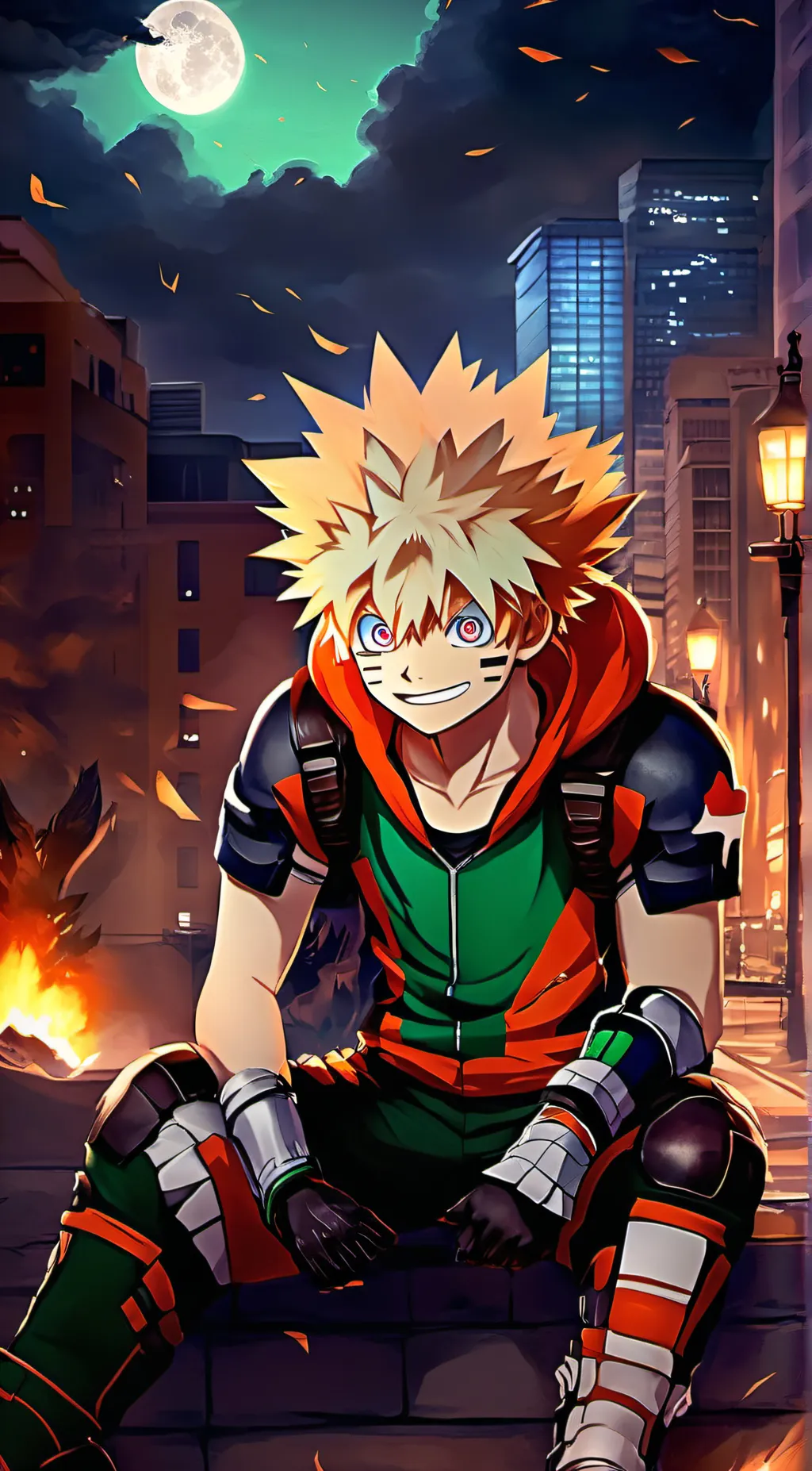 ai character: bakugo background