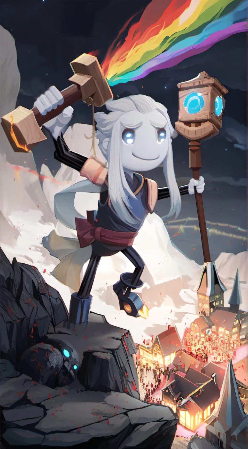 ai character: Discord hammer  background