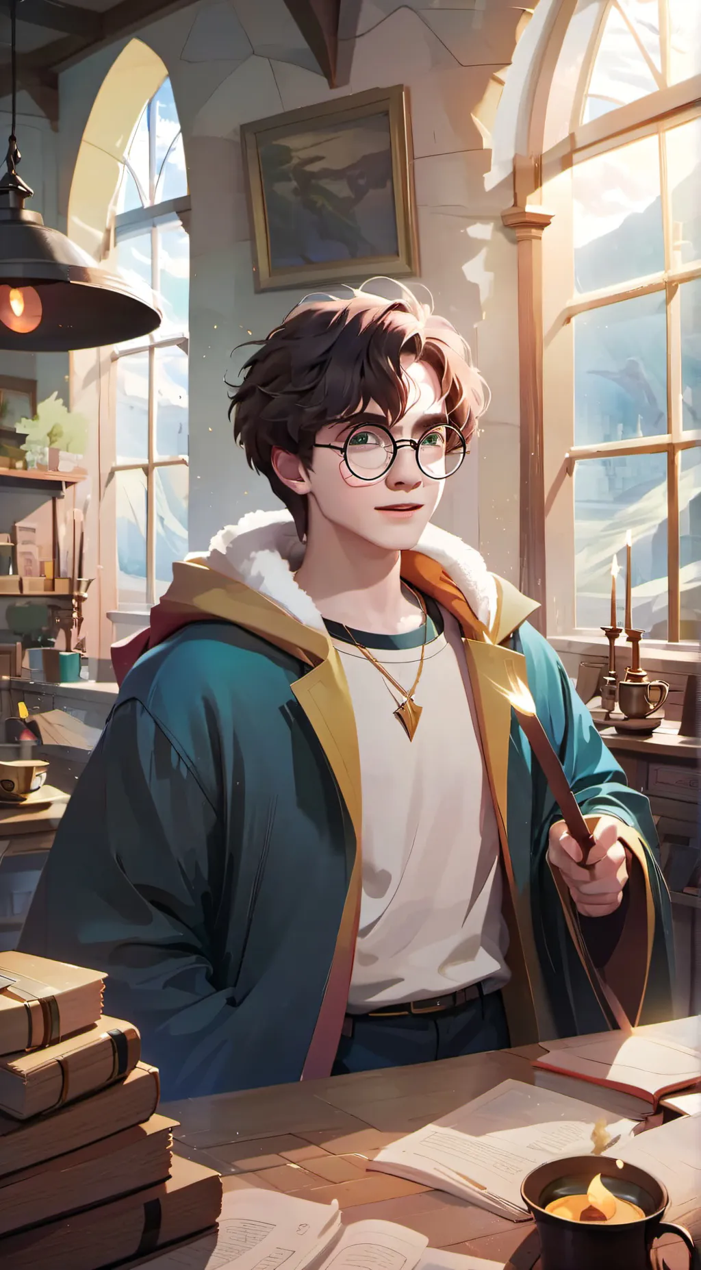 ai character: Harry Potter background