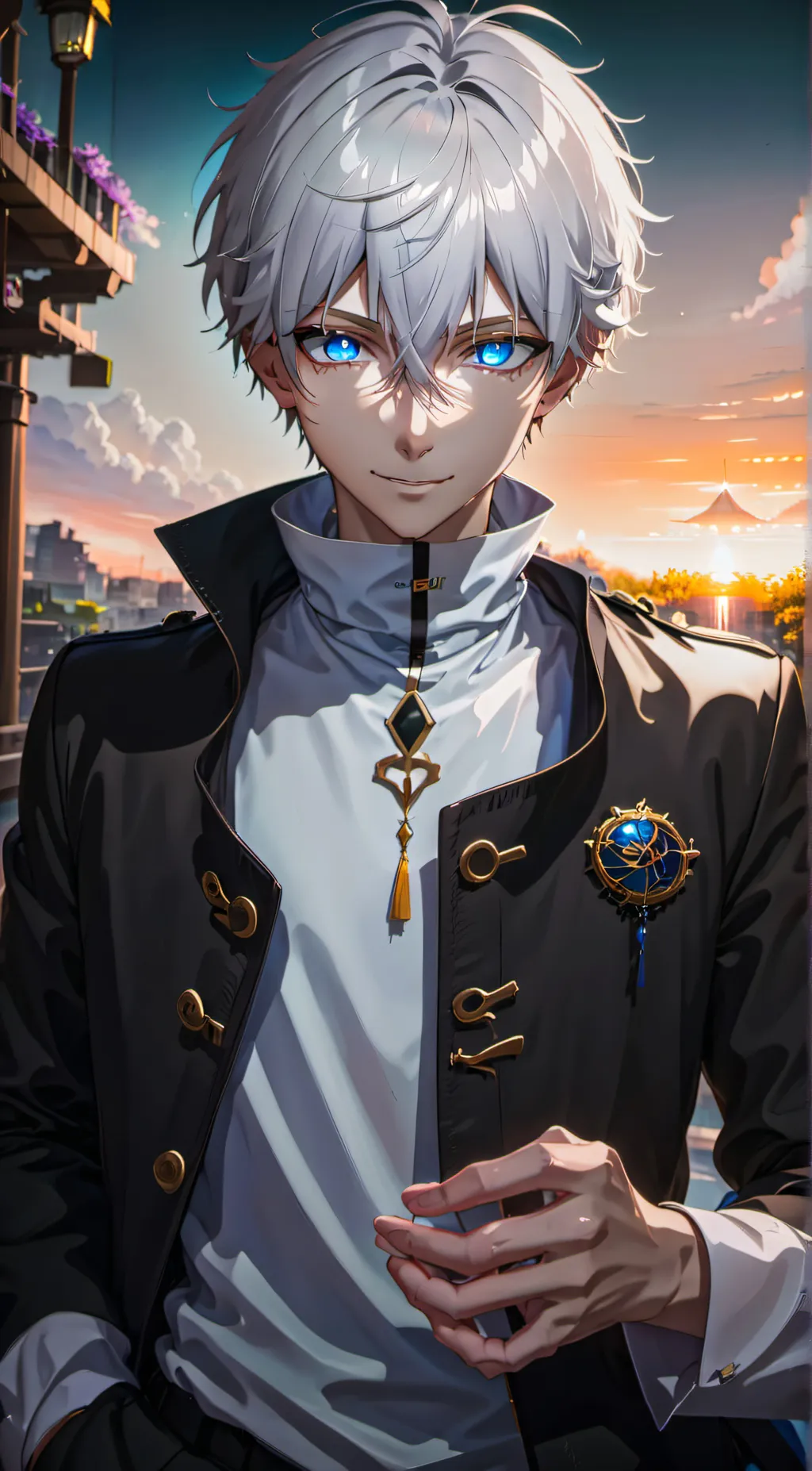 ai character: Satoru gojo background