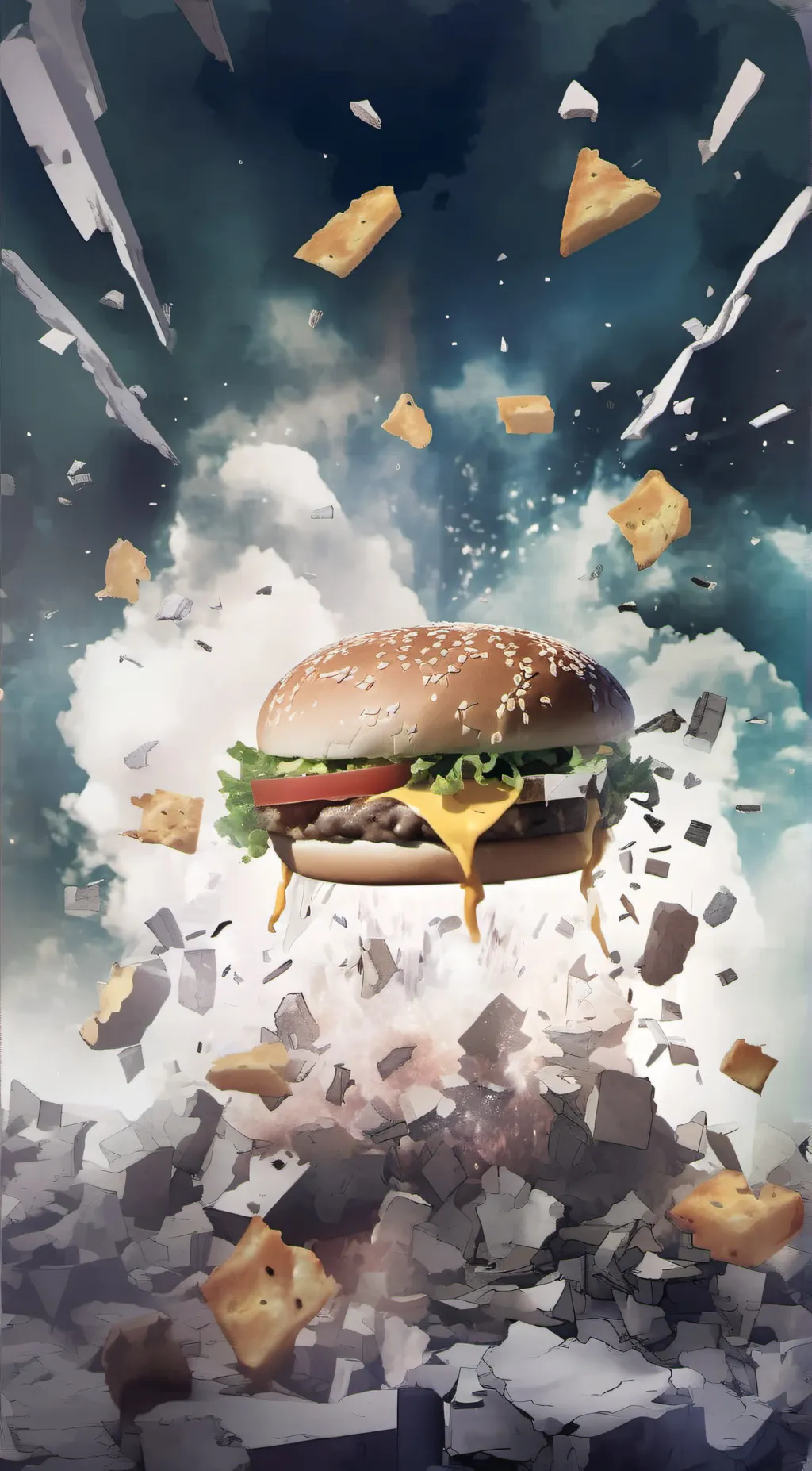 ai character: Arby's meme  background