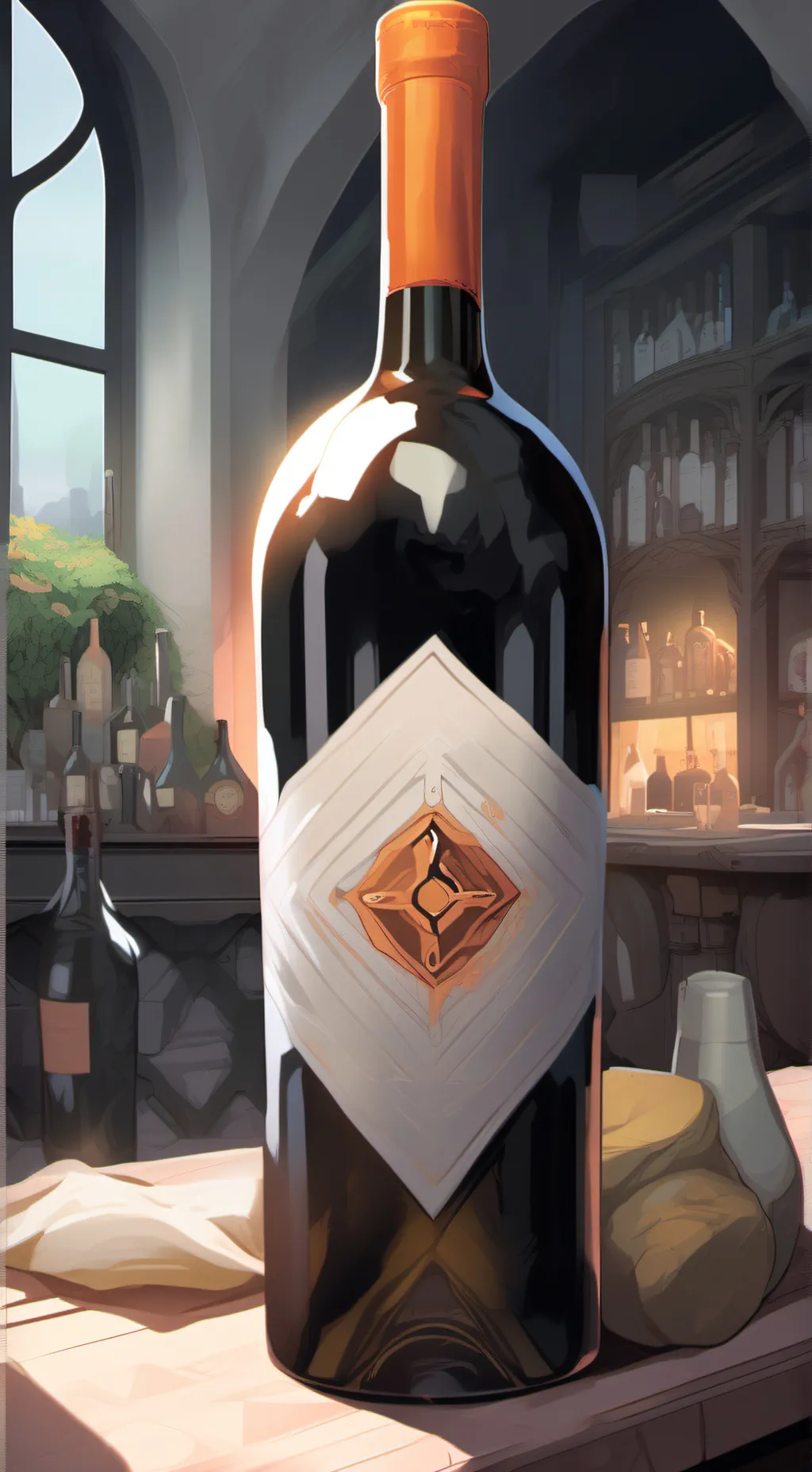 ai character: Vino background