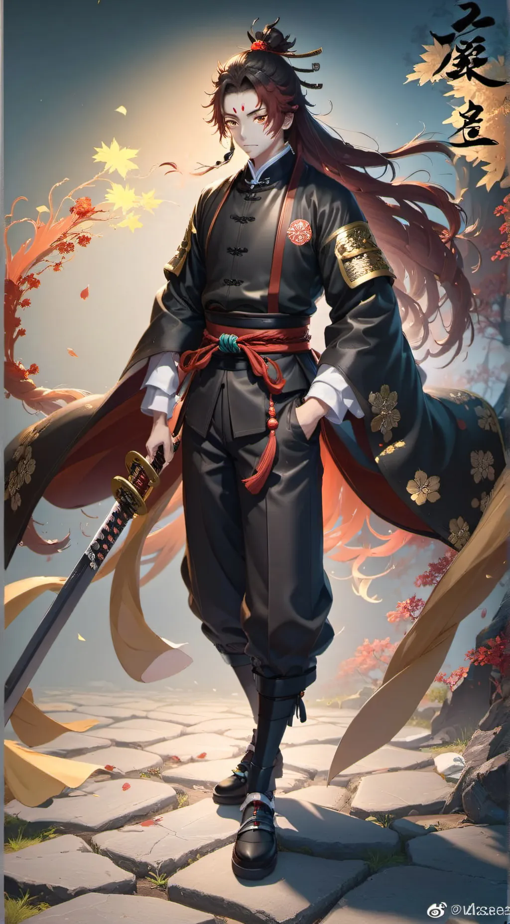 ai character: Yoriichi  background