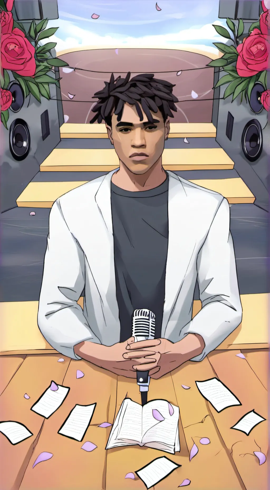 ai character: xxx tentacion  background