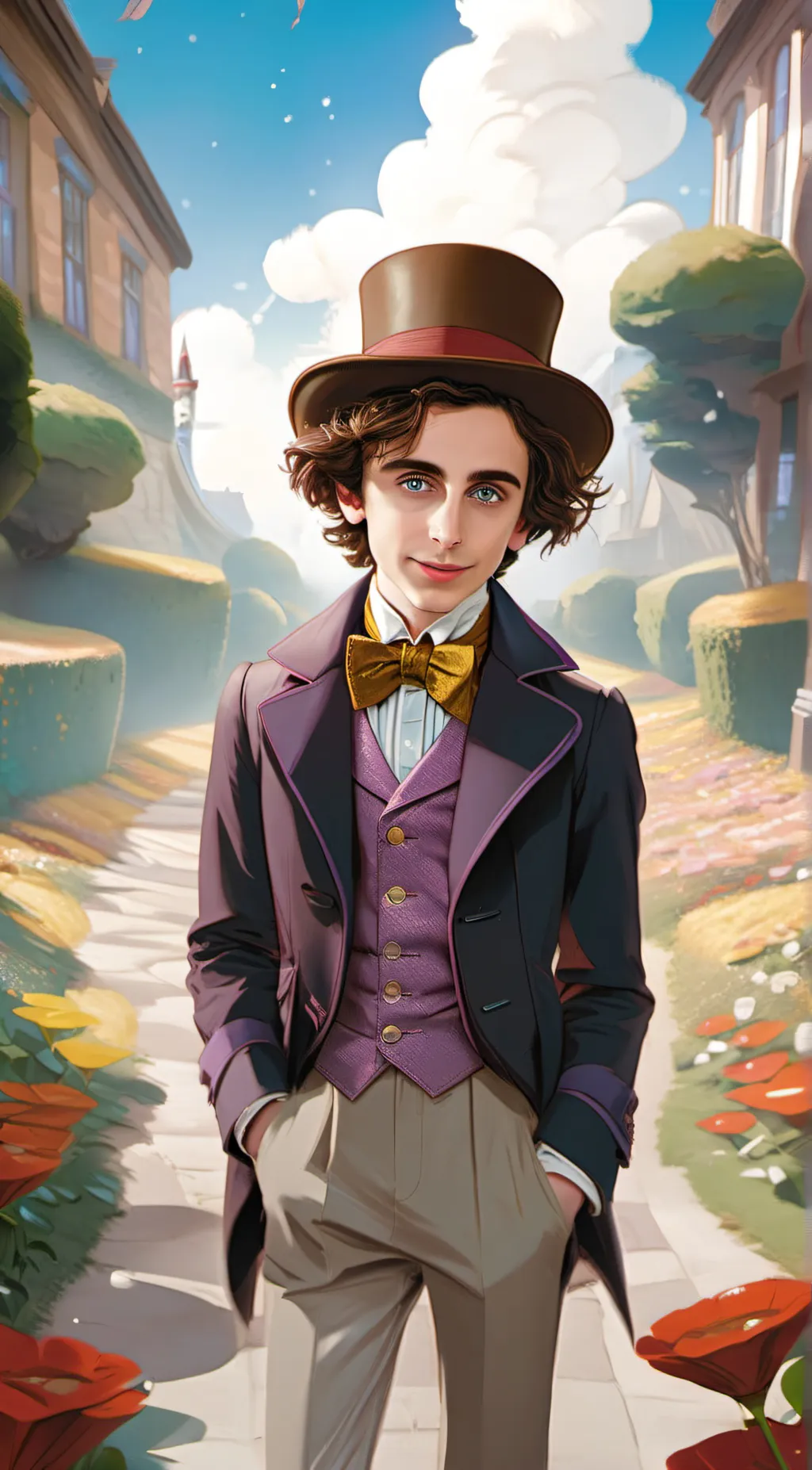 ai character: Willy  background