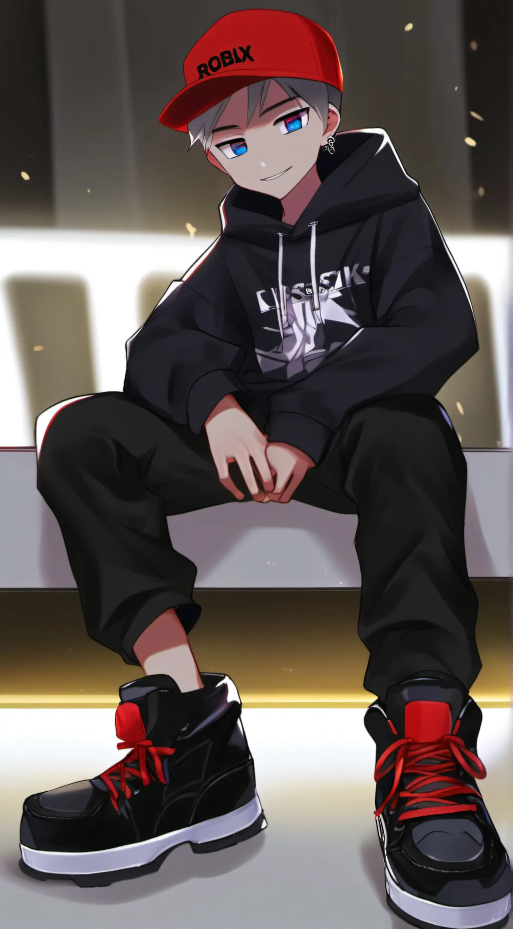 ai character: Little Jaden  background