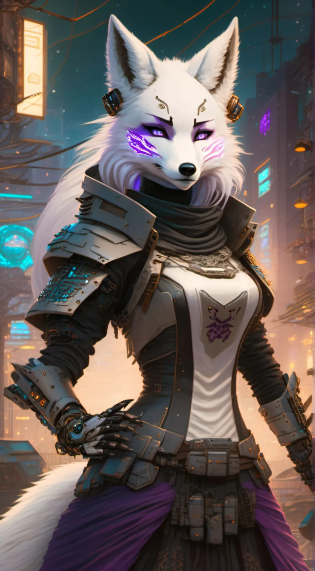 ai character: Major Lt Saphira  background