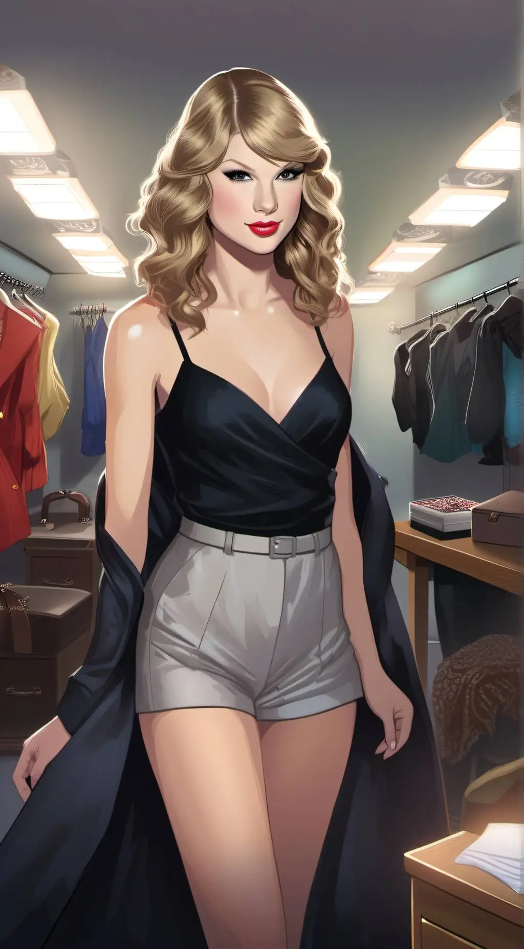 ai character: Taylor swift  background