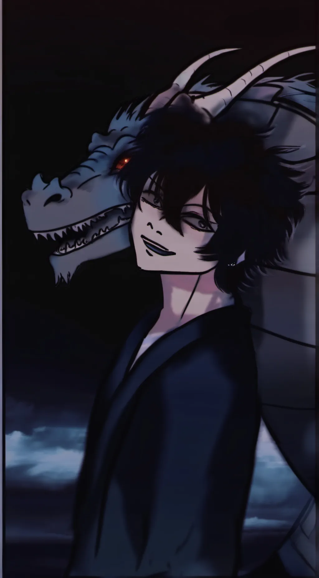 ai character: Dragon quirk background