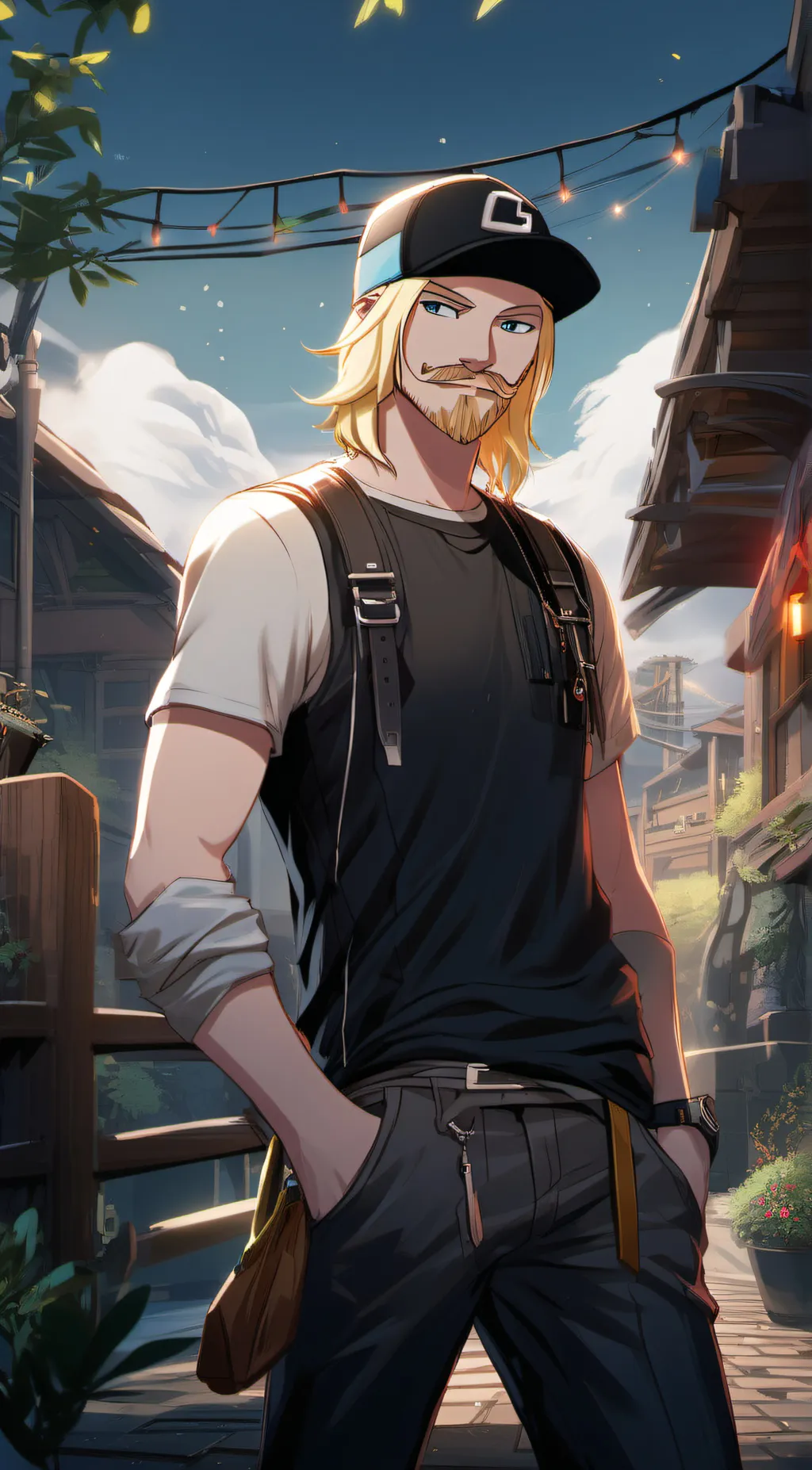 ai character: Dallas Soup background