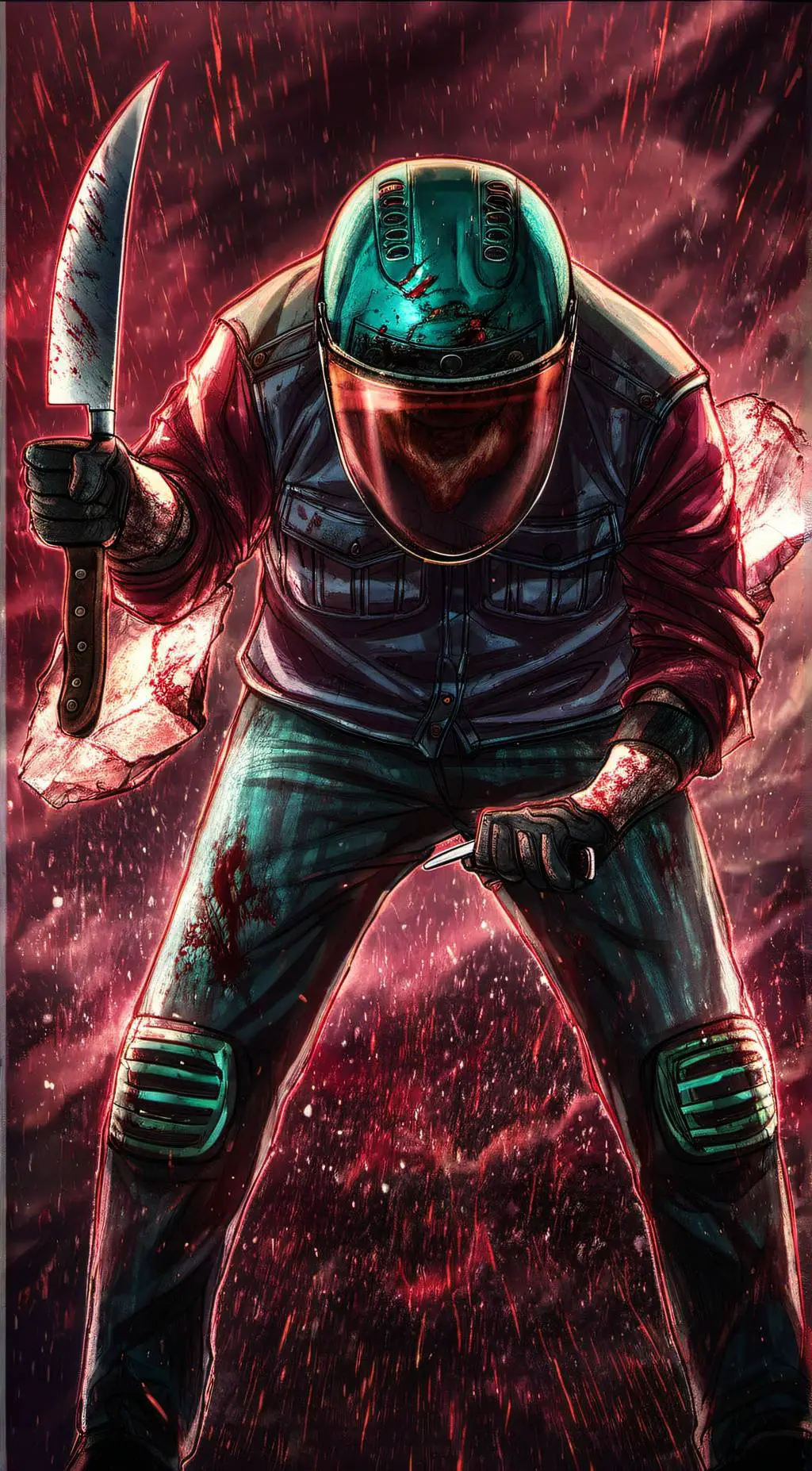 ai character: Dennis (Biker) background