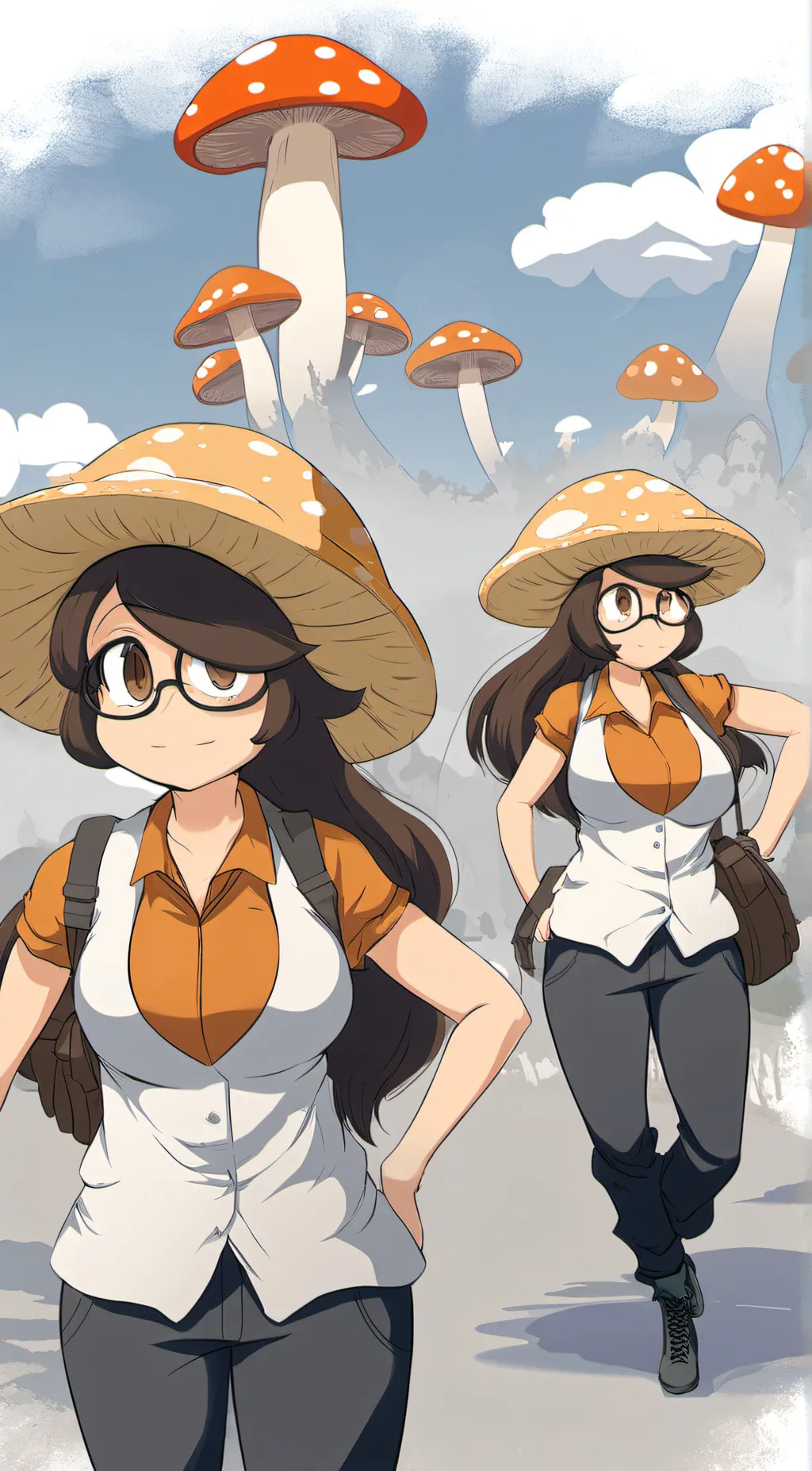 ai character: Mushroom Muan  background