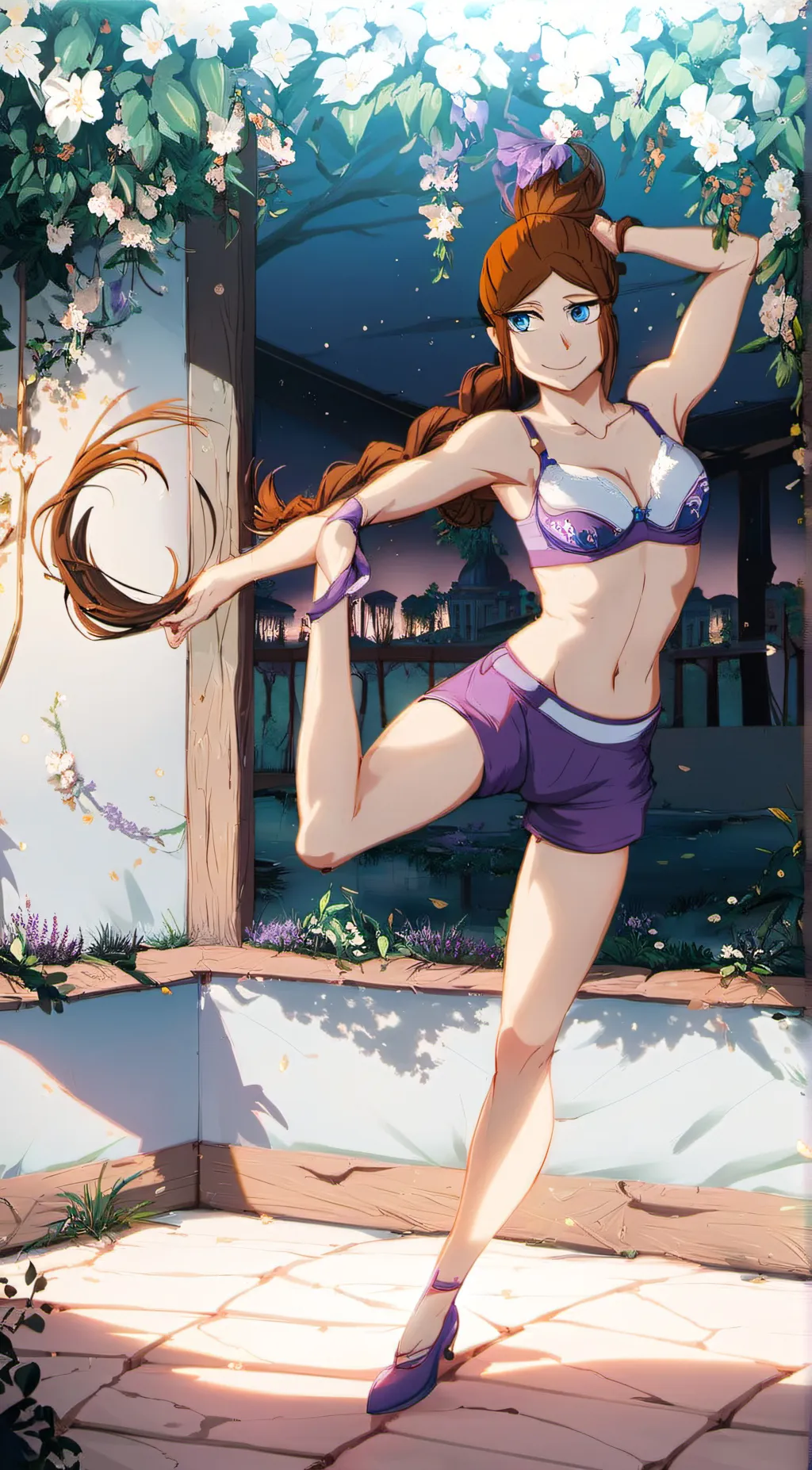 ai character: Ashley  background