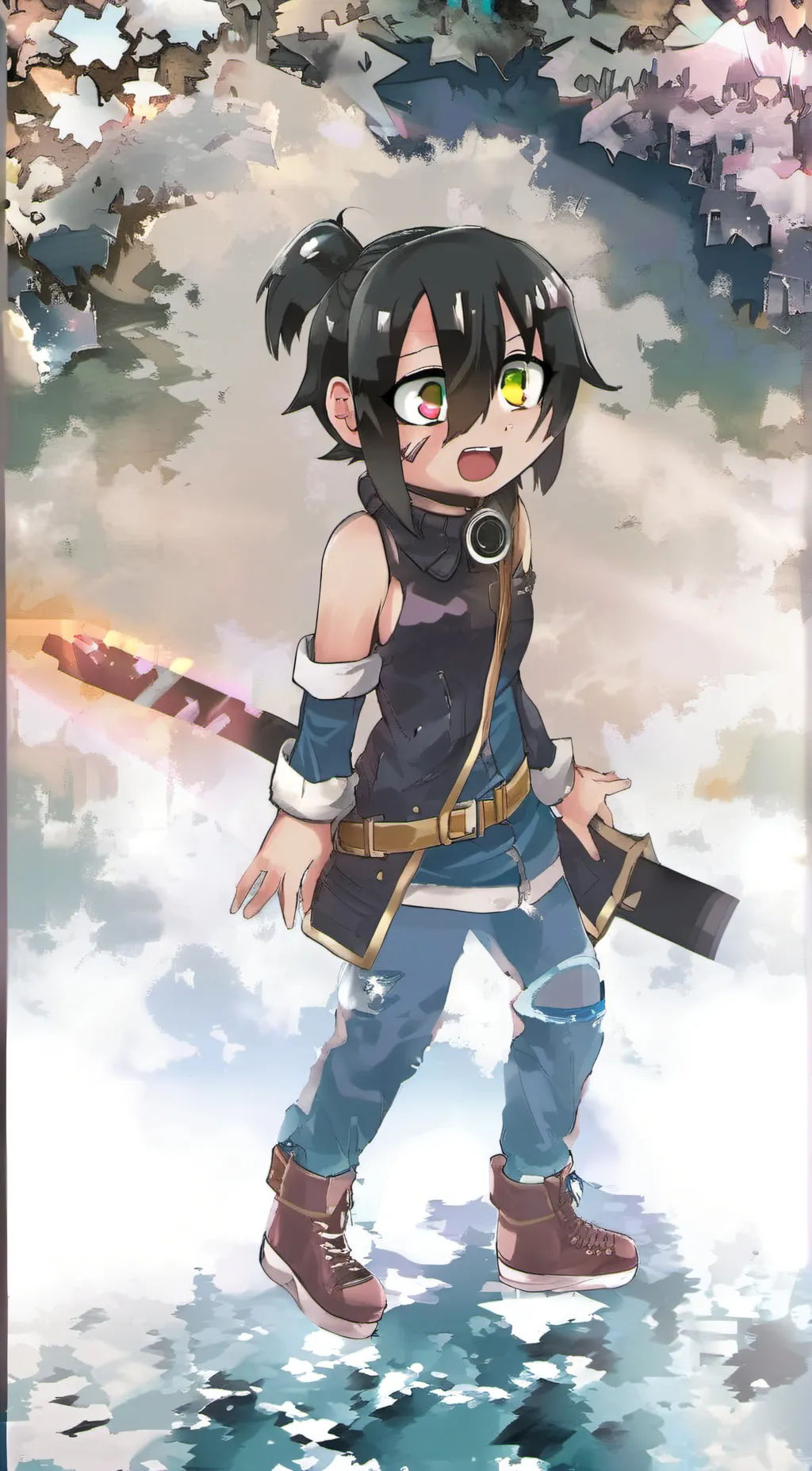 ai character: Laggy background