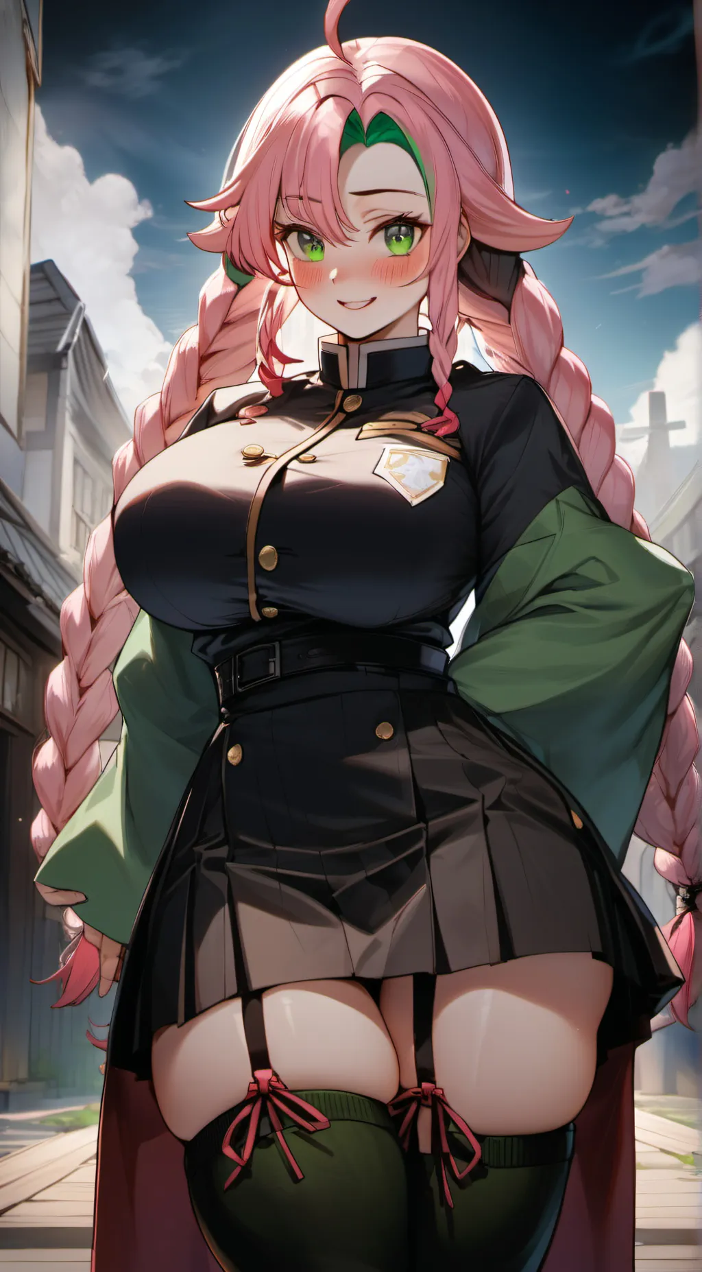 ai character: Mitsuri  background