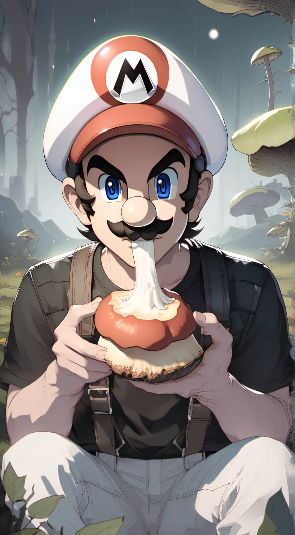 ai character: Mario background