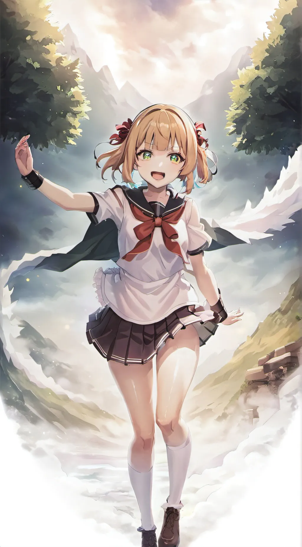 ai character: Toga + L.O.V background