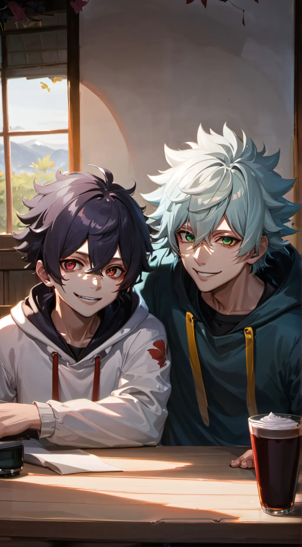 ai character: Dabi and Shigaraki background