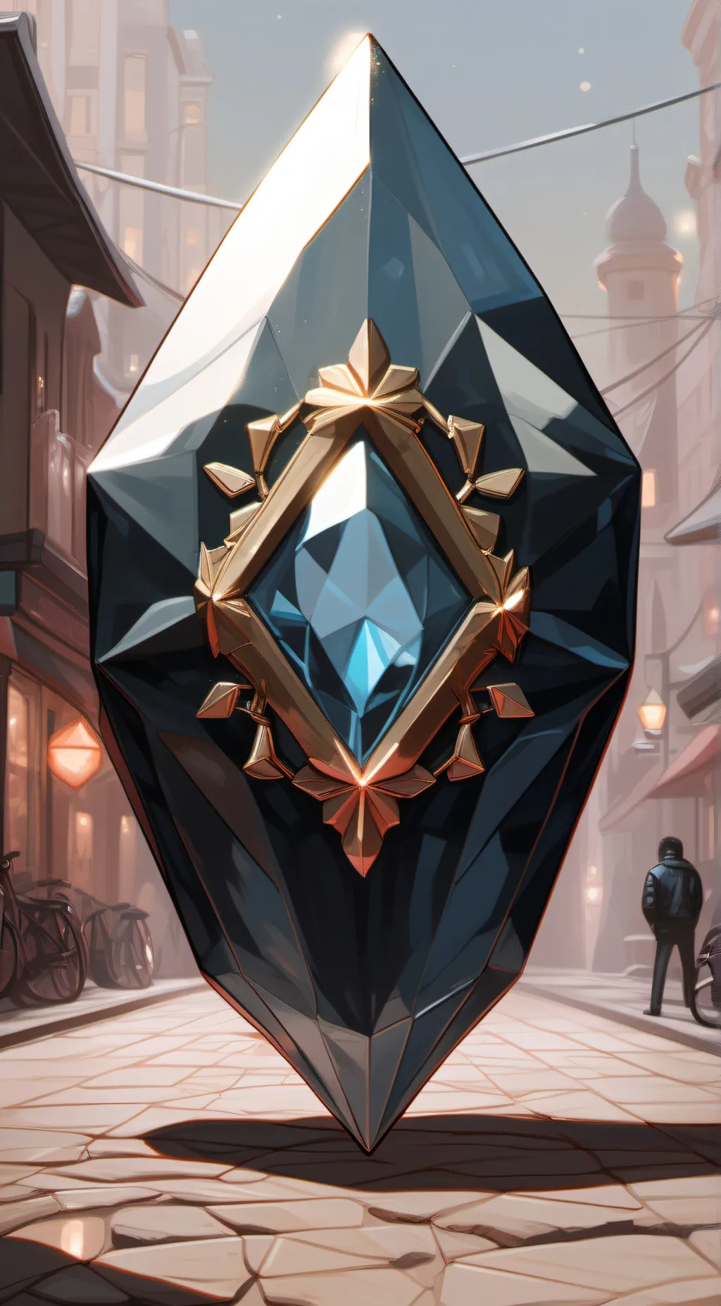 ai character: diamond  background