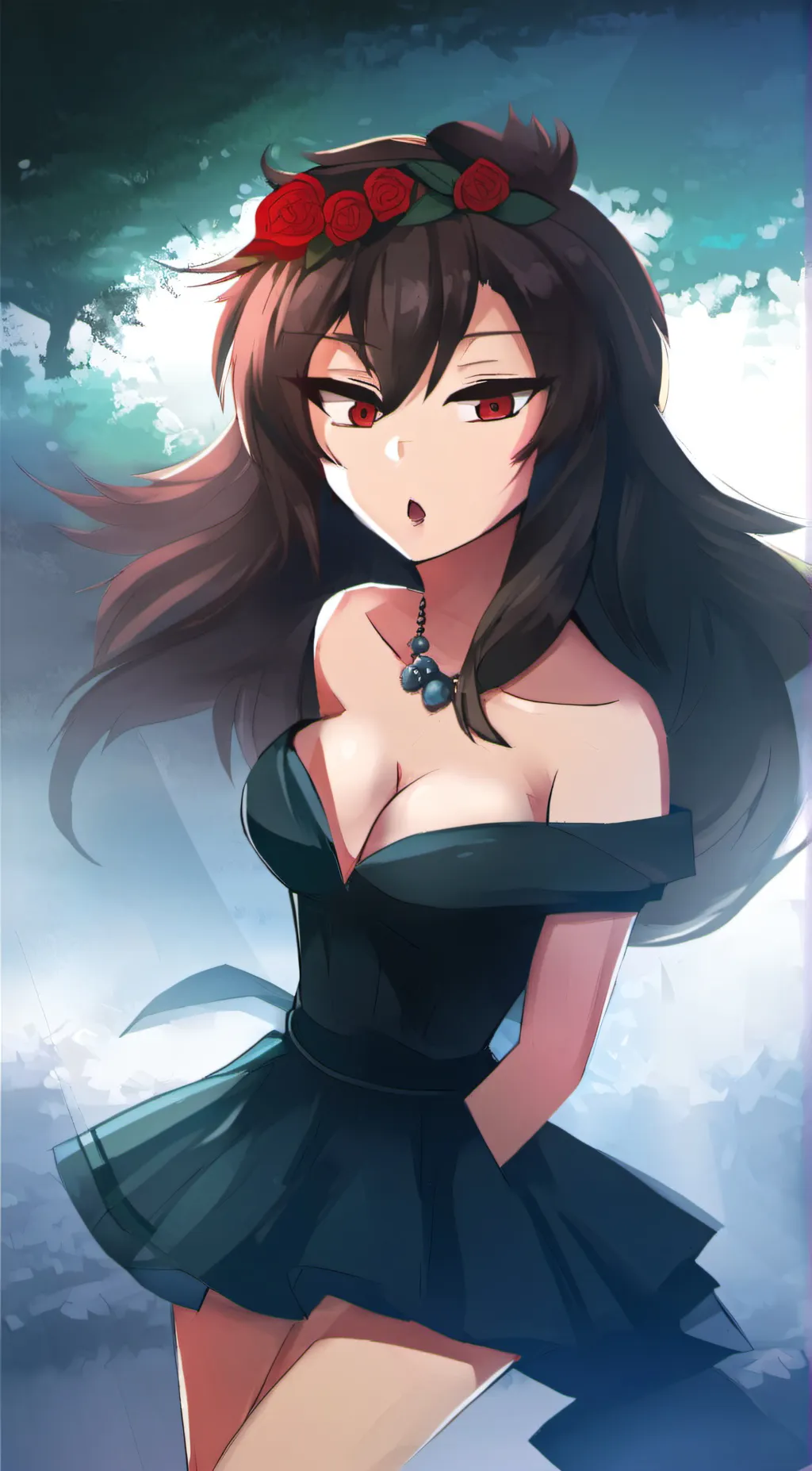ai character: Luna background