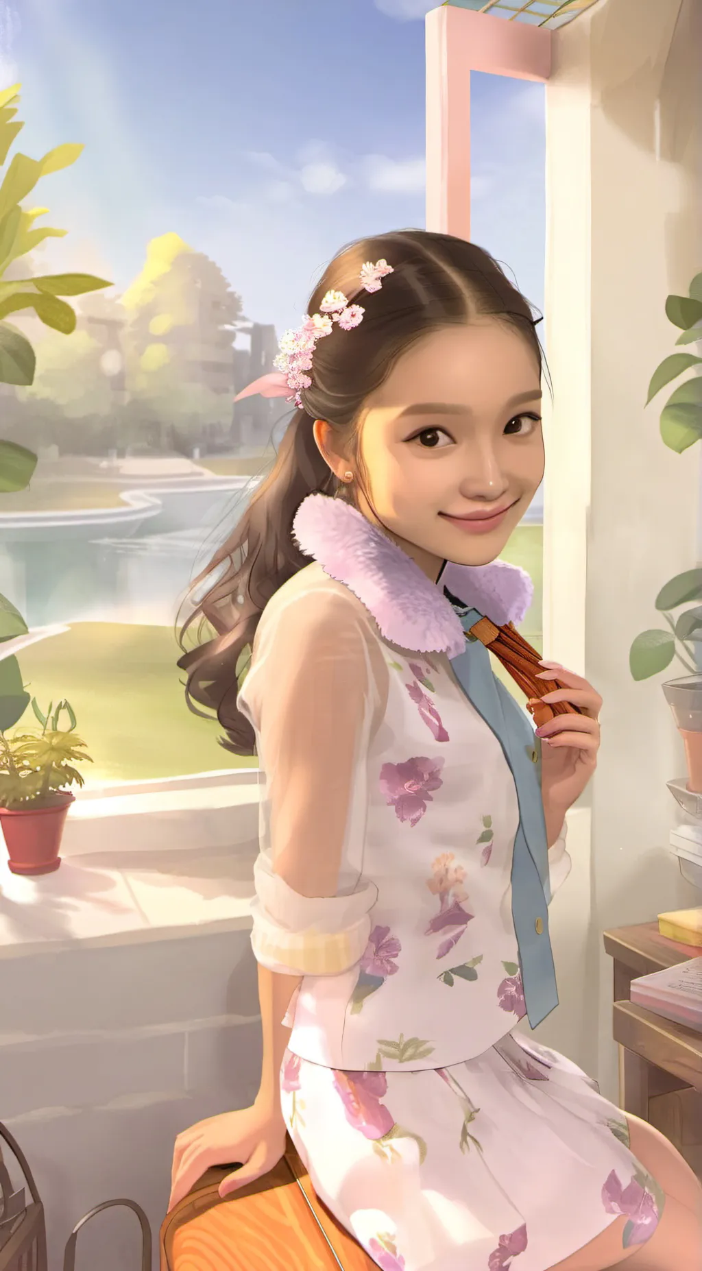 ai character: Rose  background