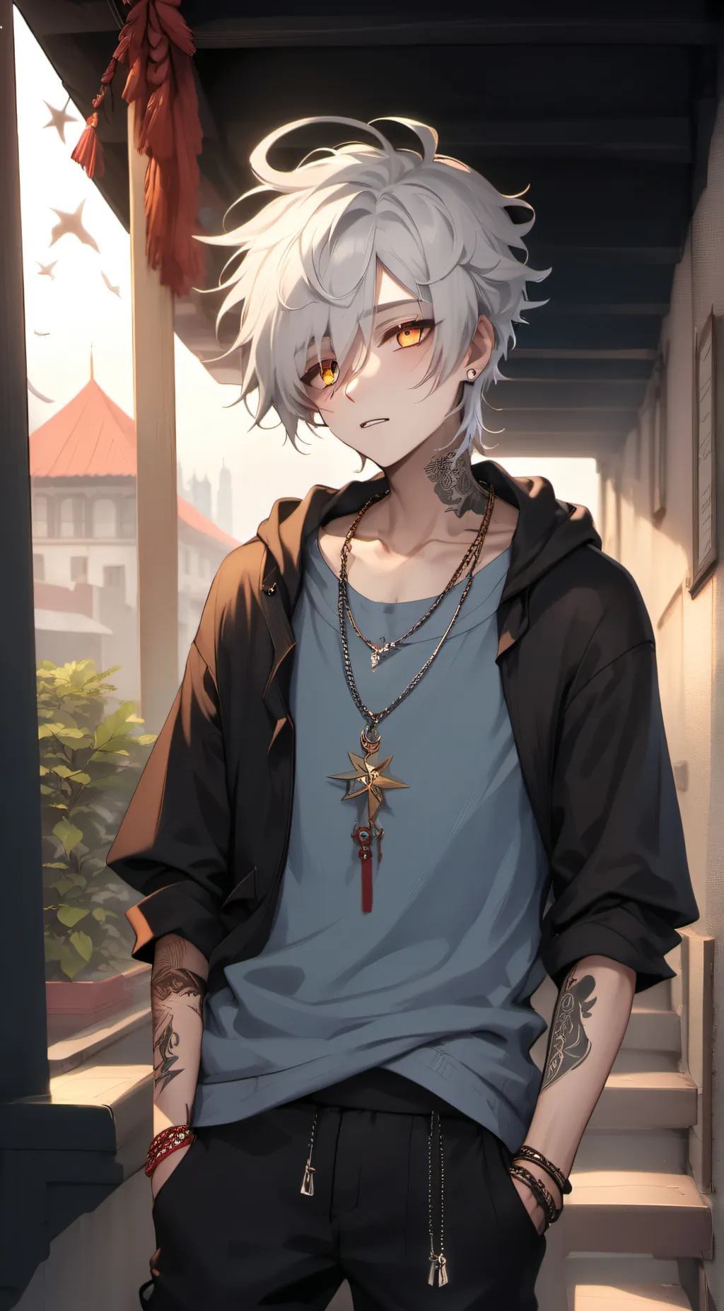 ai character: Kayden background