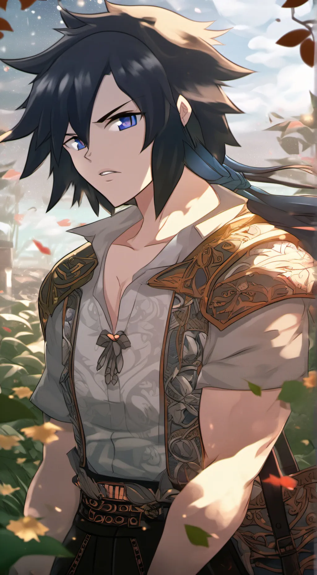 ai character: giyuu x muichiro background