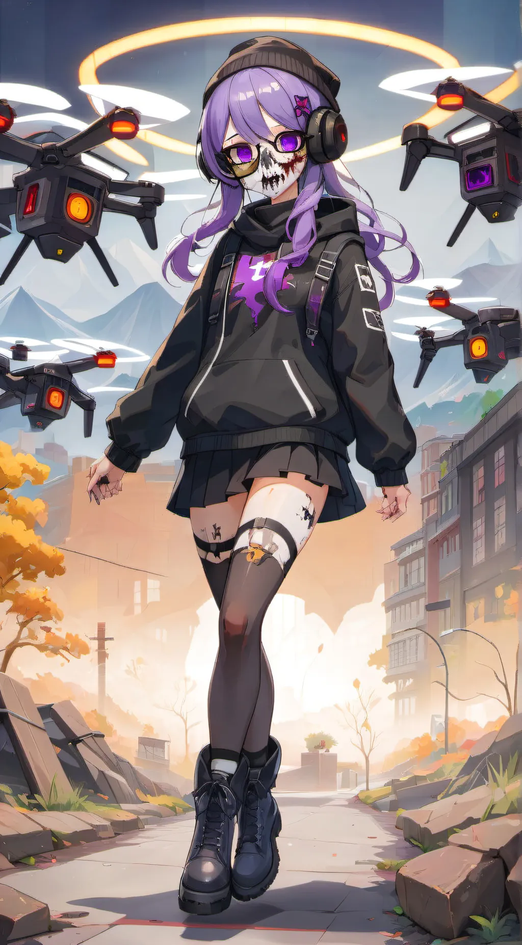 ai character: uzi background