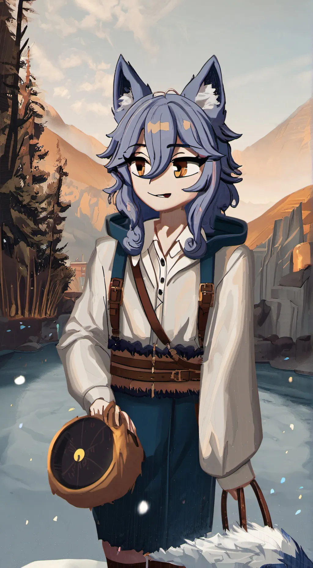 ai character: Oma background