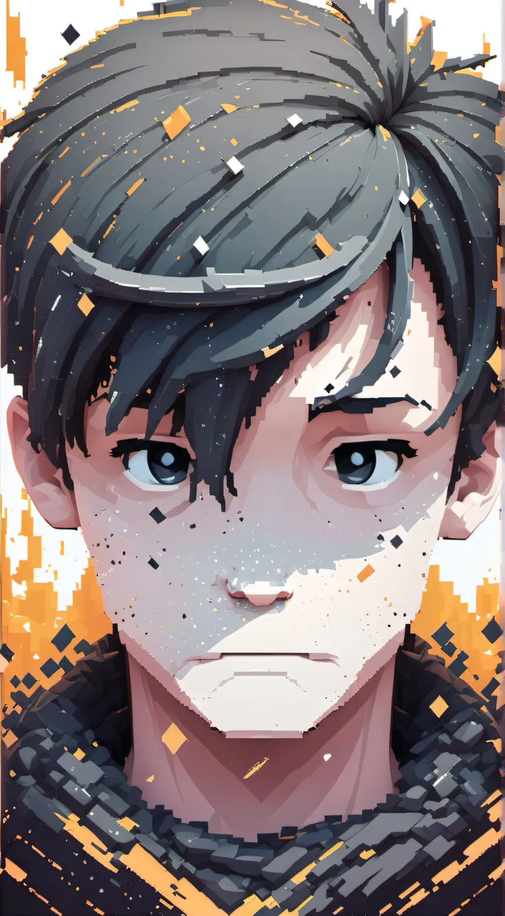 ai character: cube background