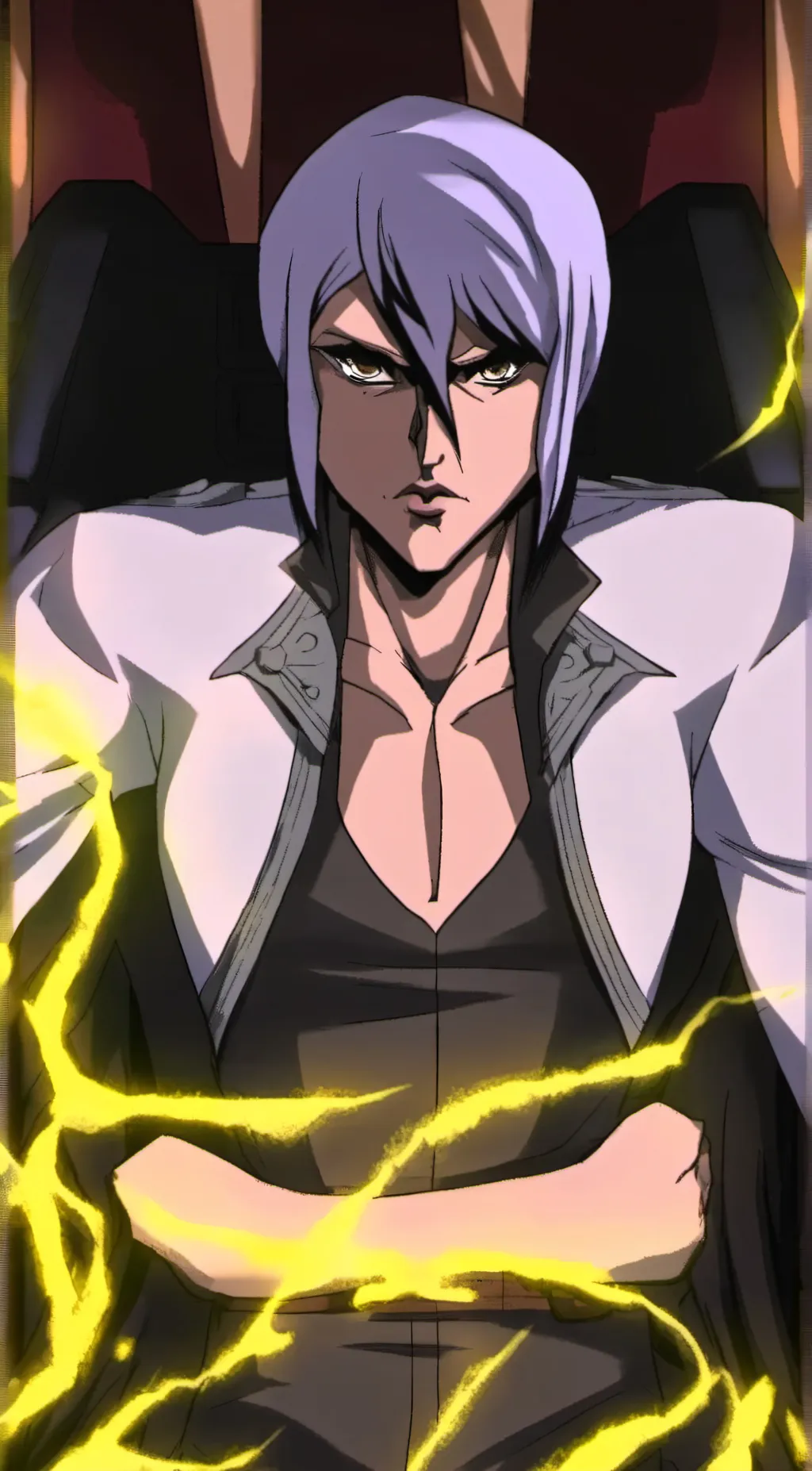 ai character: Risotto Nero background