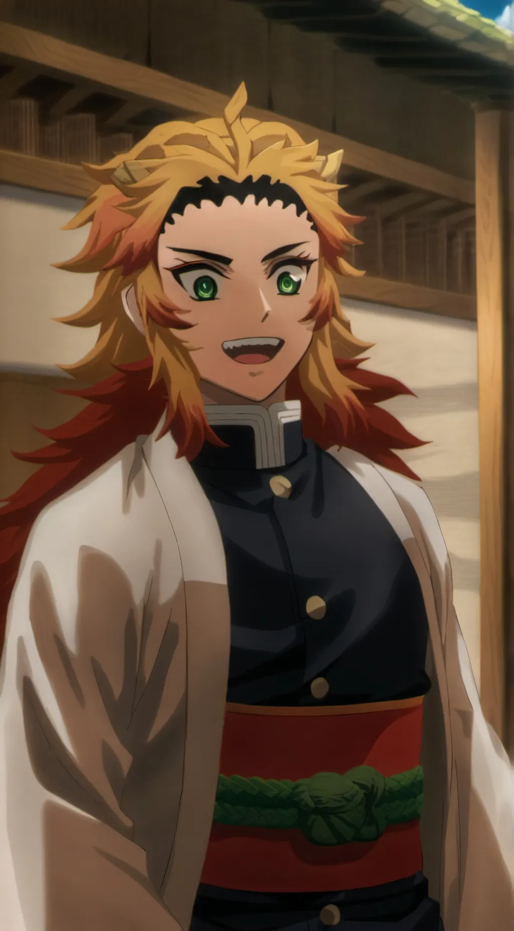 ai character: Kyjiro Rengoku background