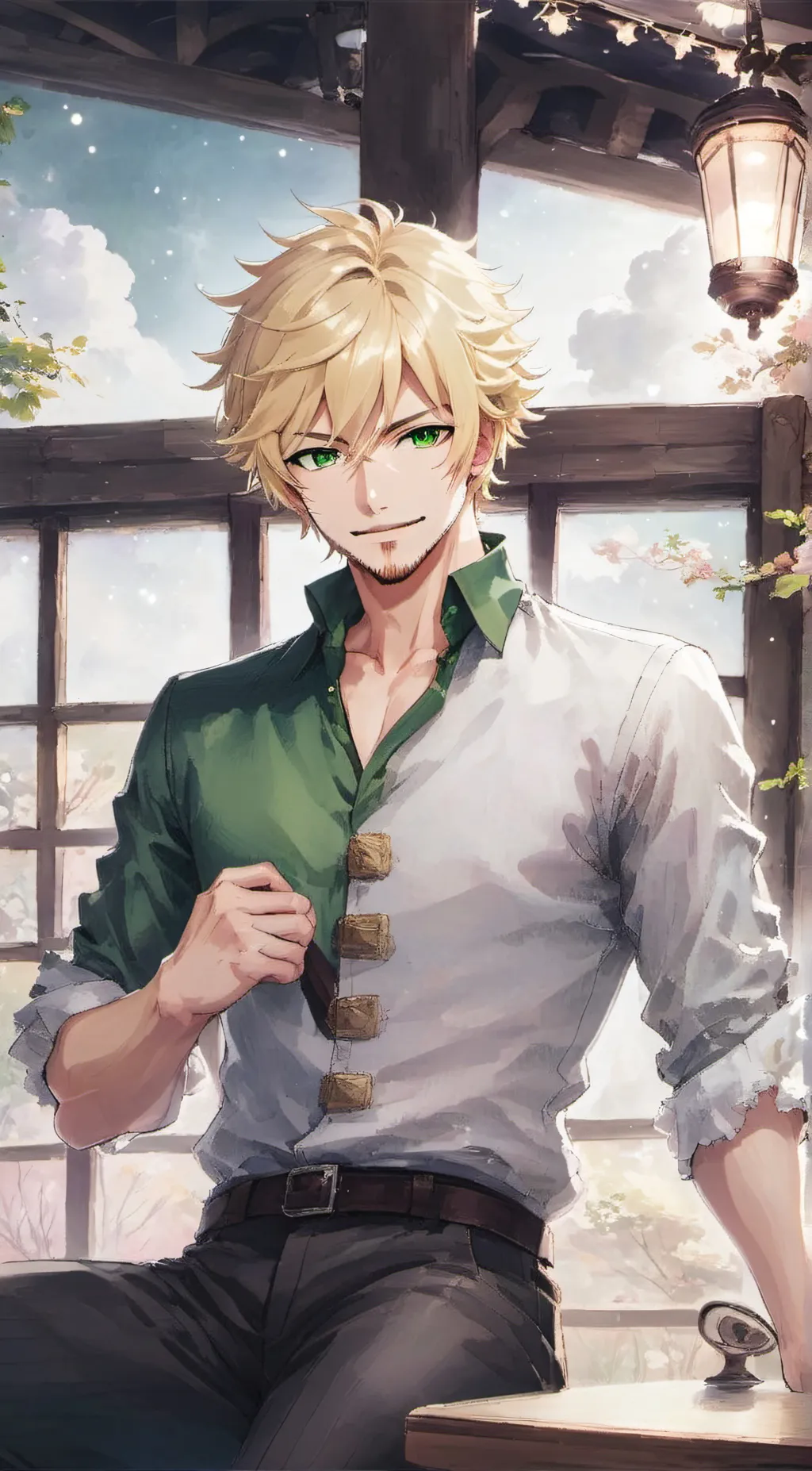 ai character: Sanji background