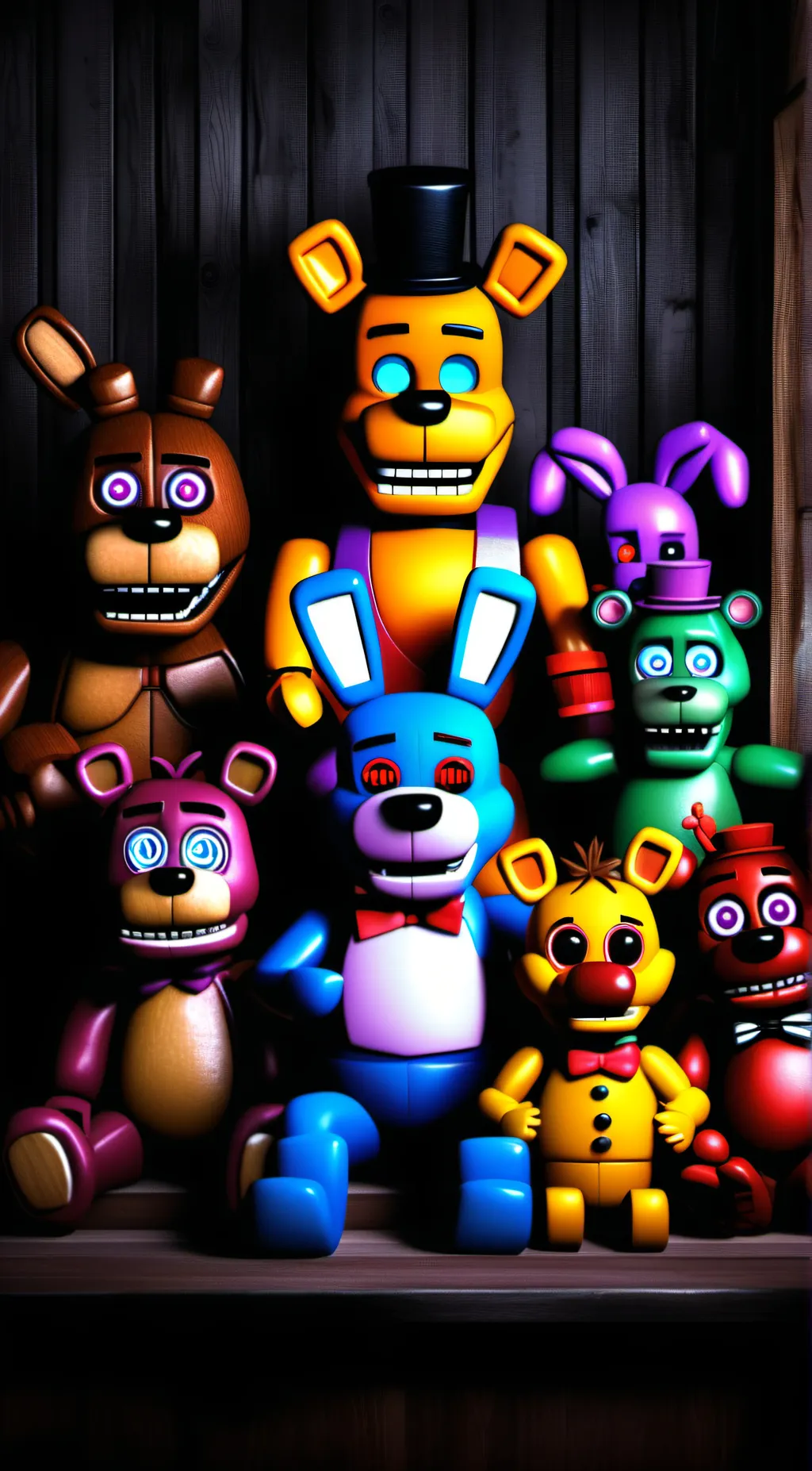 ai character: FNAF  background