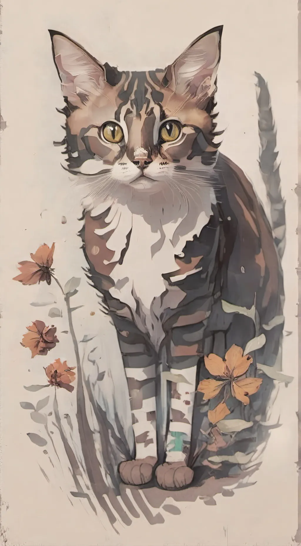 ai character: Chipi chipi cat background