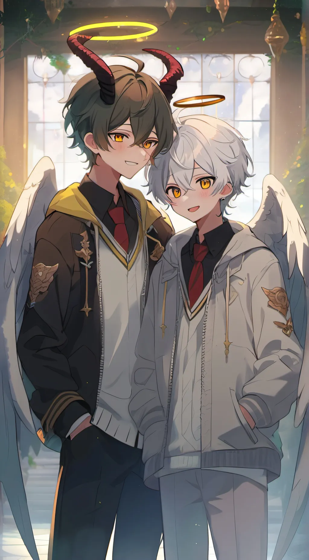 ai character: Mino and Keke background