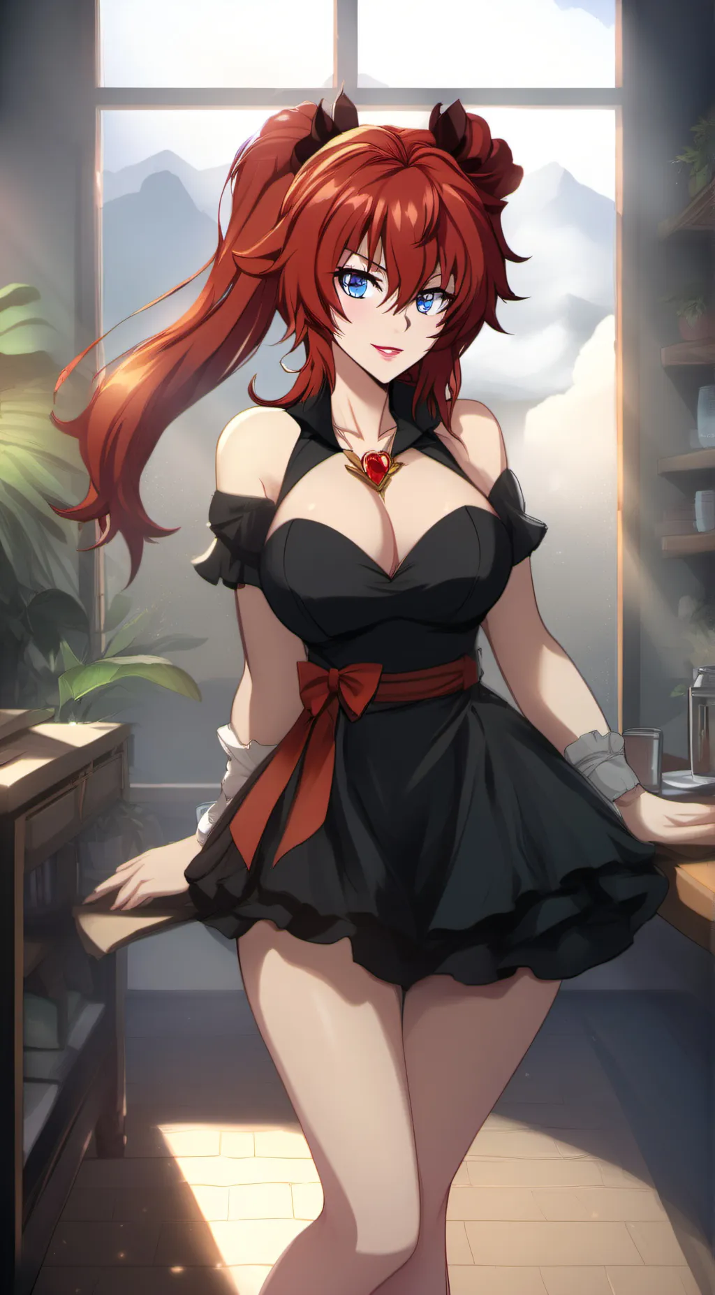 ai character: Aurora background