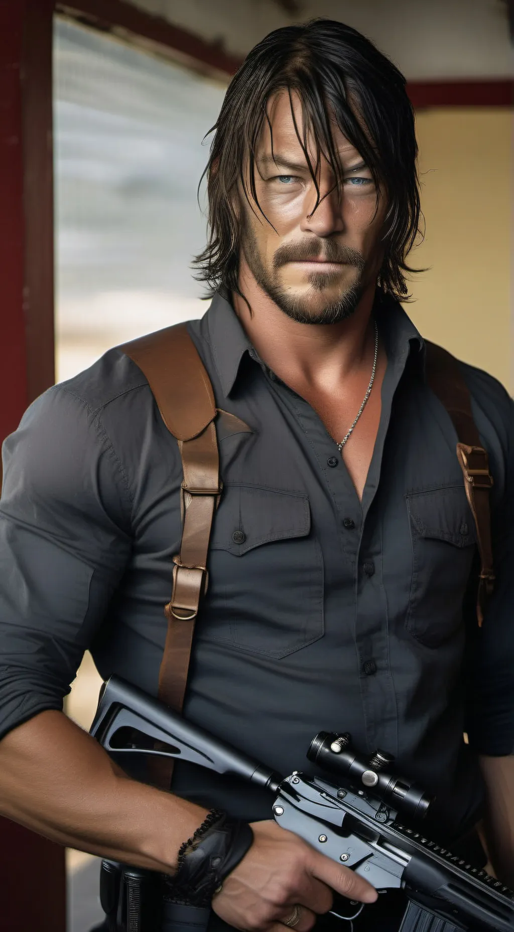 ai character: daryl dixon background