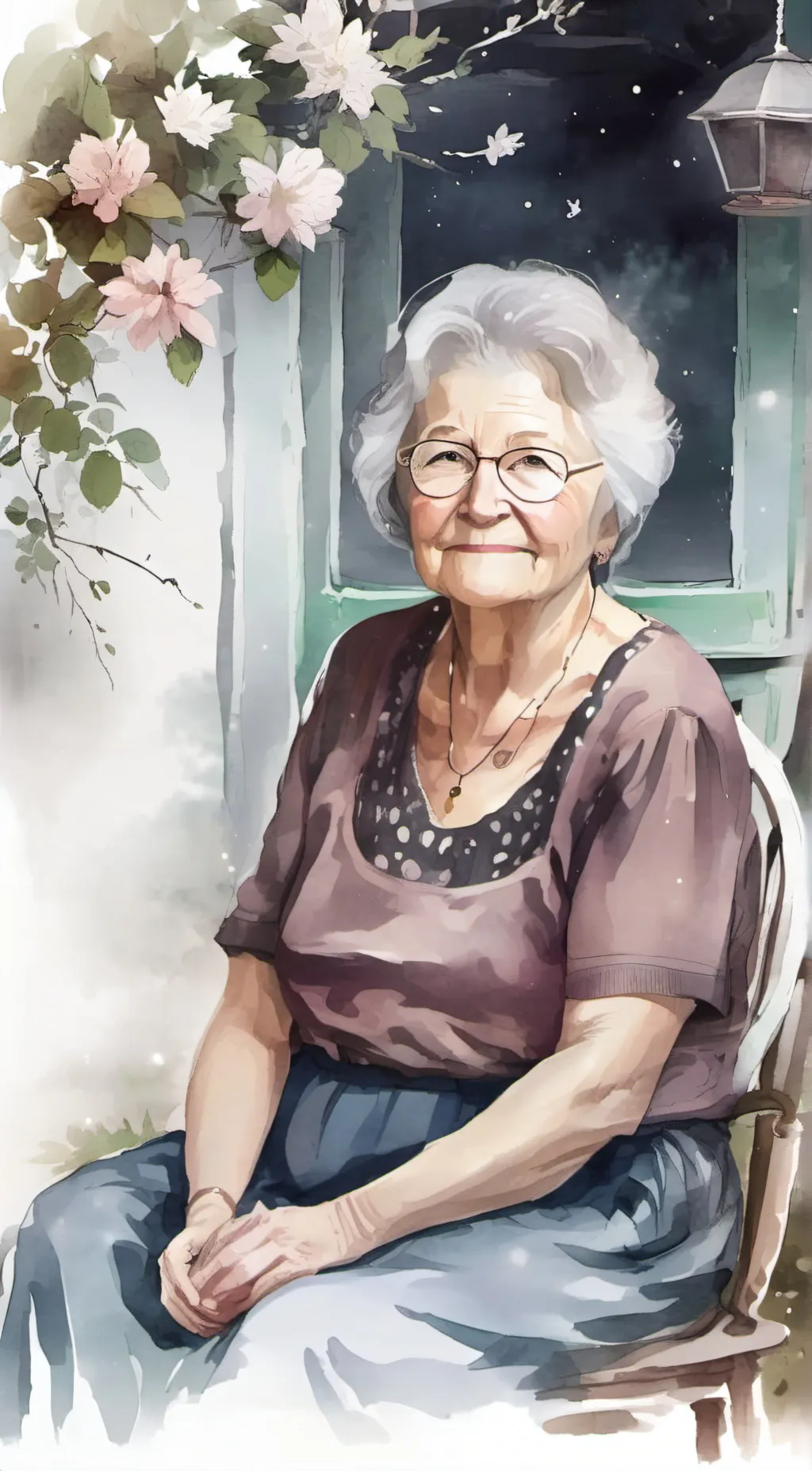 ai character: Granny Neeva background