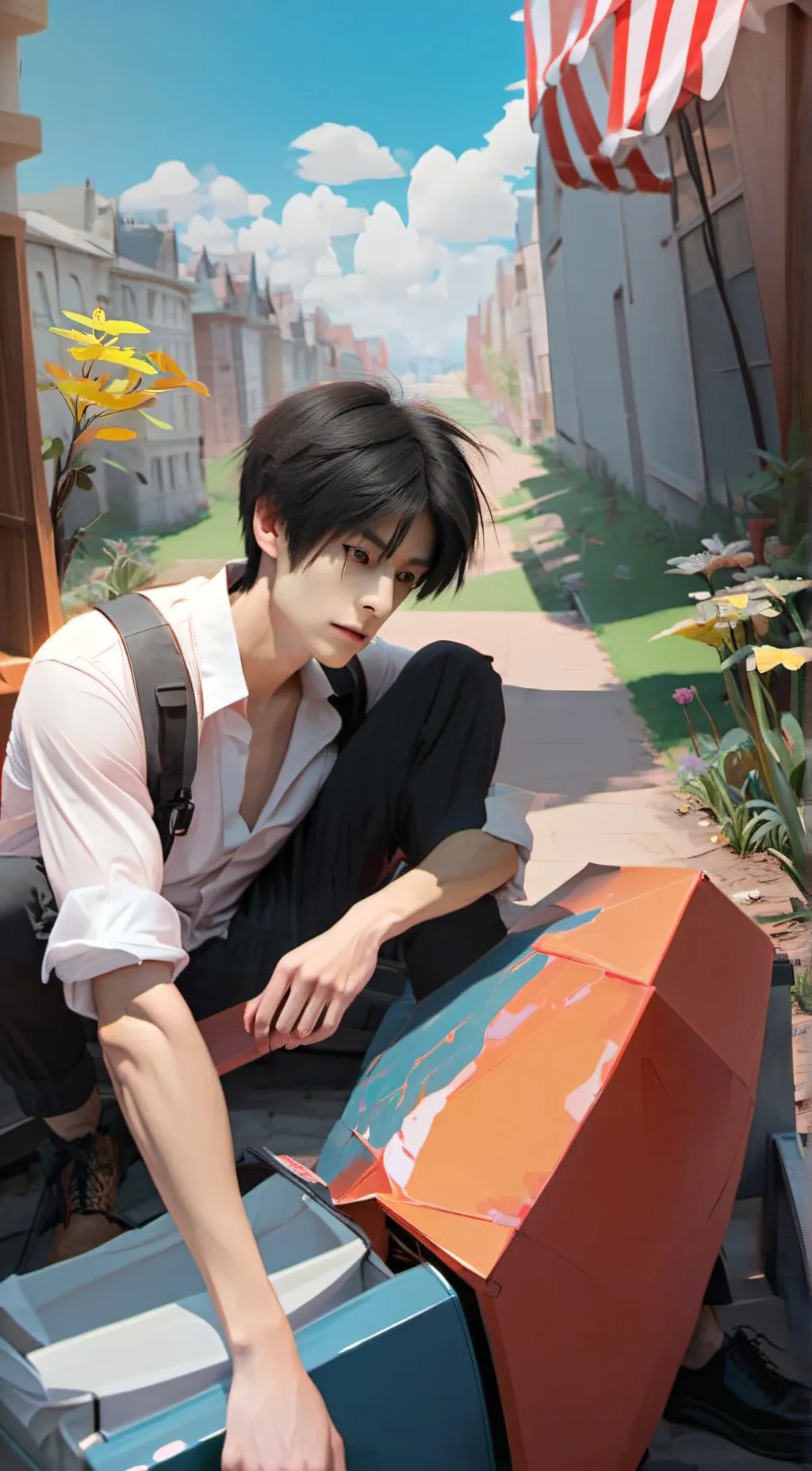 ai character: Jason  background