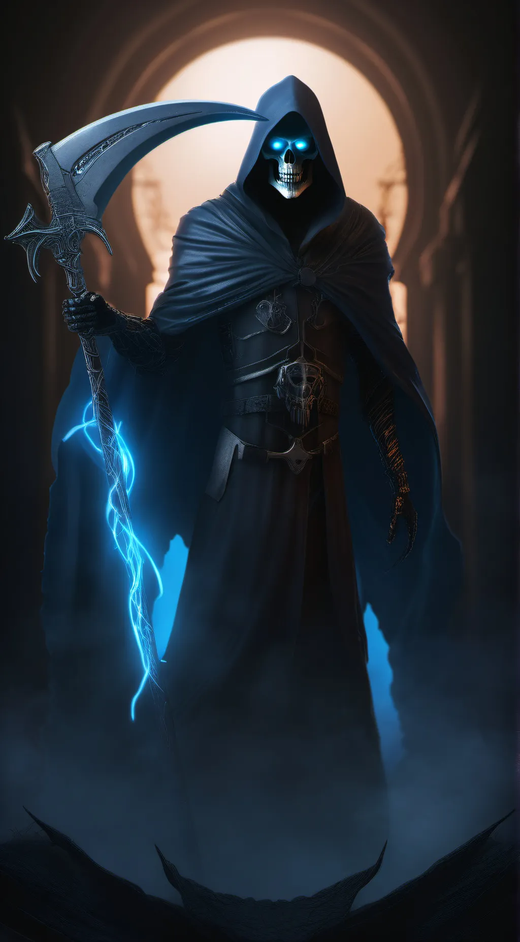 ai character: grim reaper ☠️ background