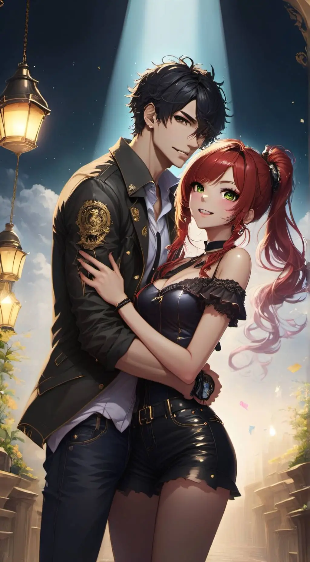 ai character: Mia and Max background