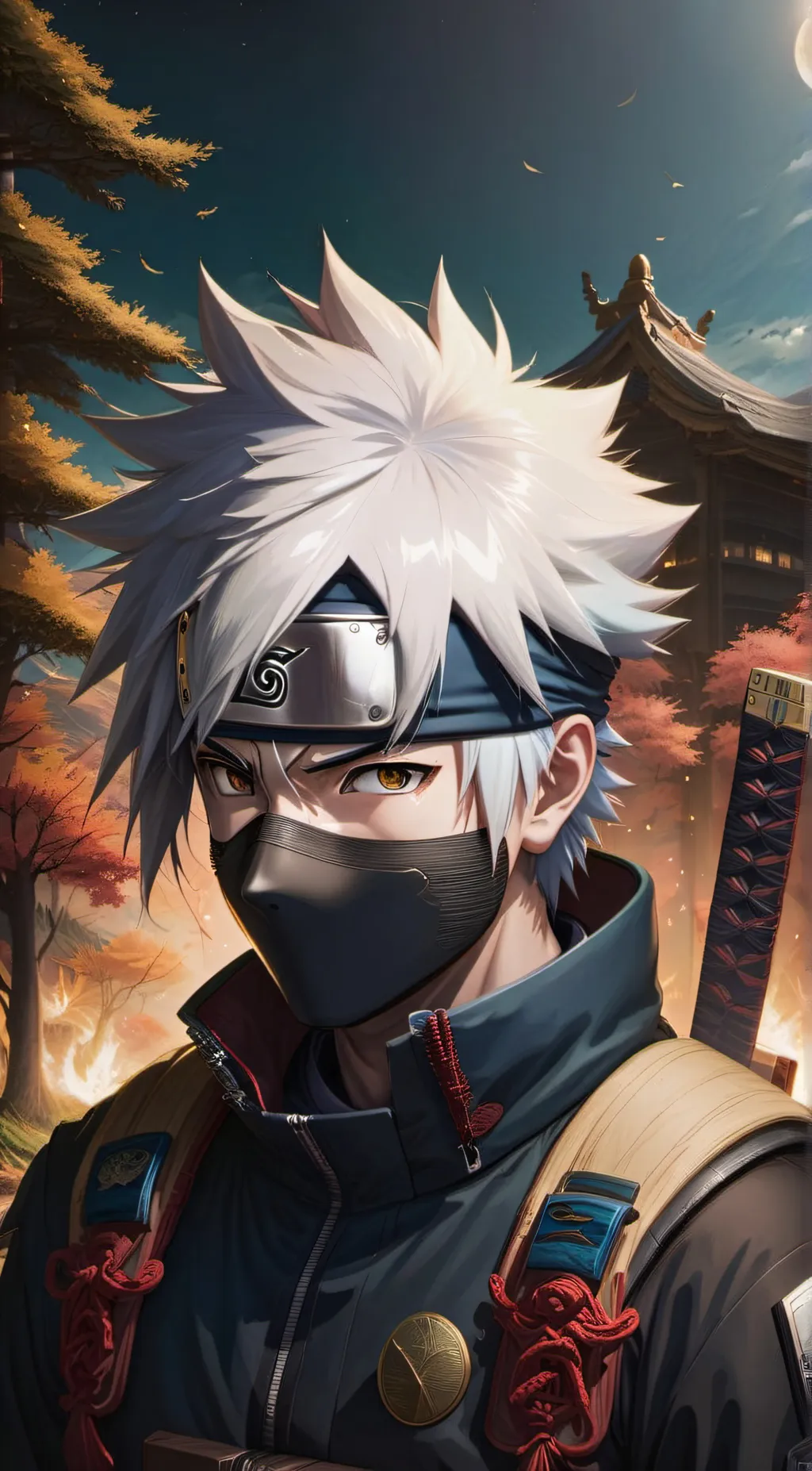 ai character: Kakashi  background