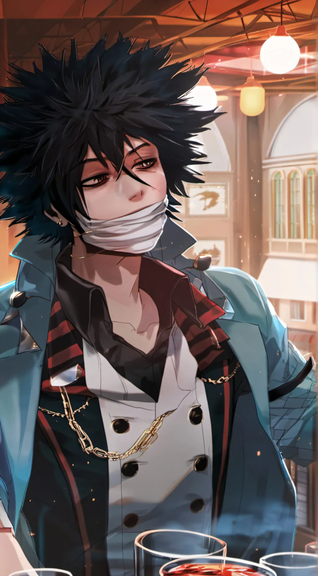ai character: Dabi background
