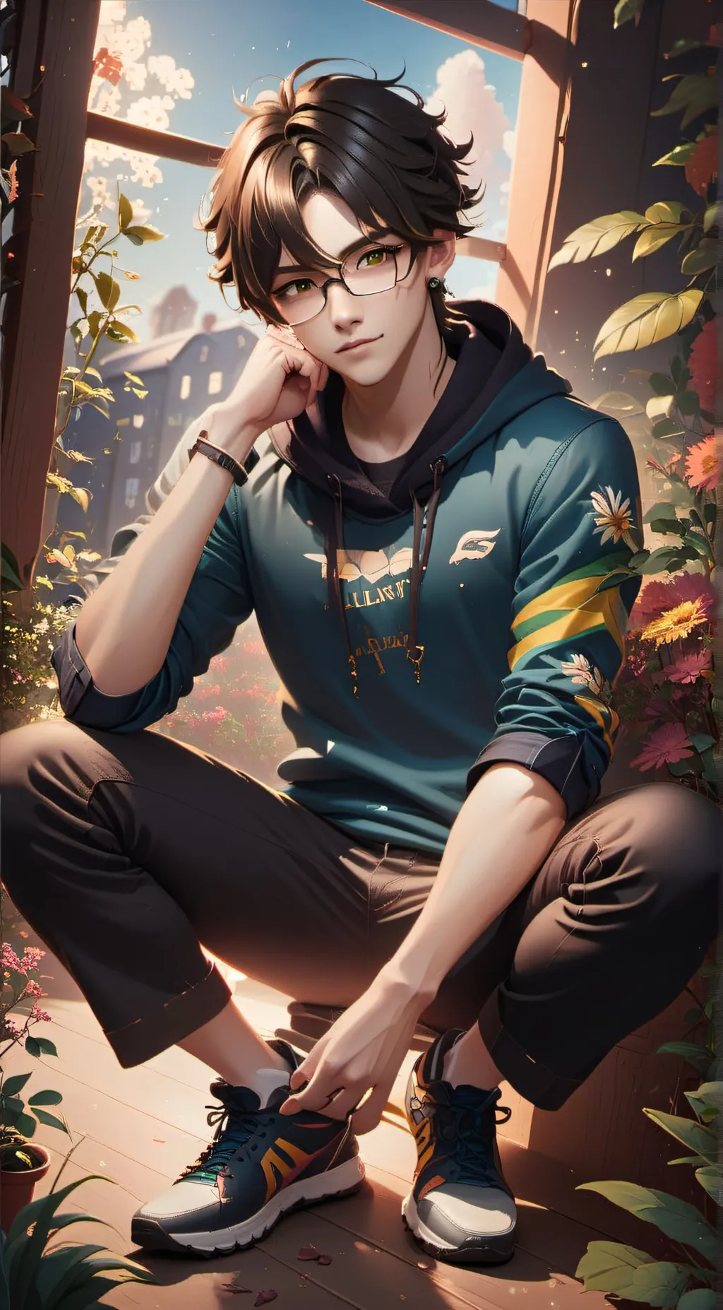 ai character: Lewis  background