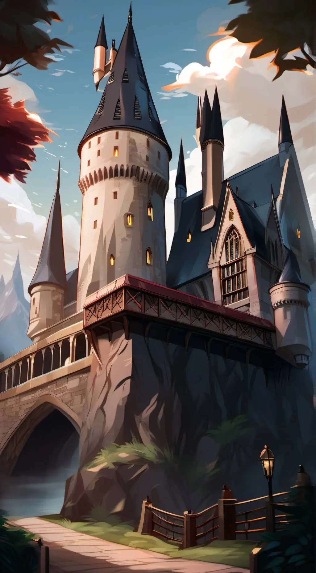 ai character: hogwarts background